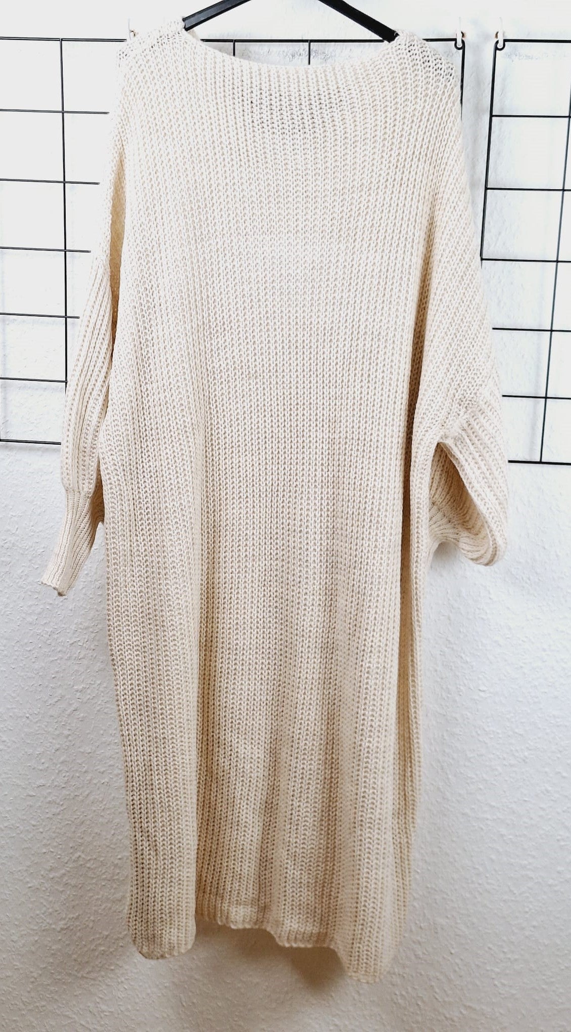 Langes Damen Strickkleid – Weicher Grobstrick, perfekte Passform für große Größen
