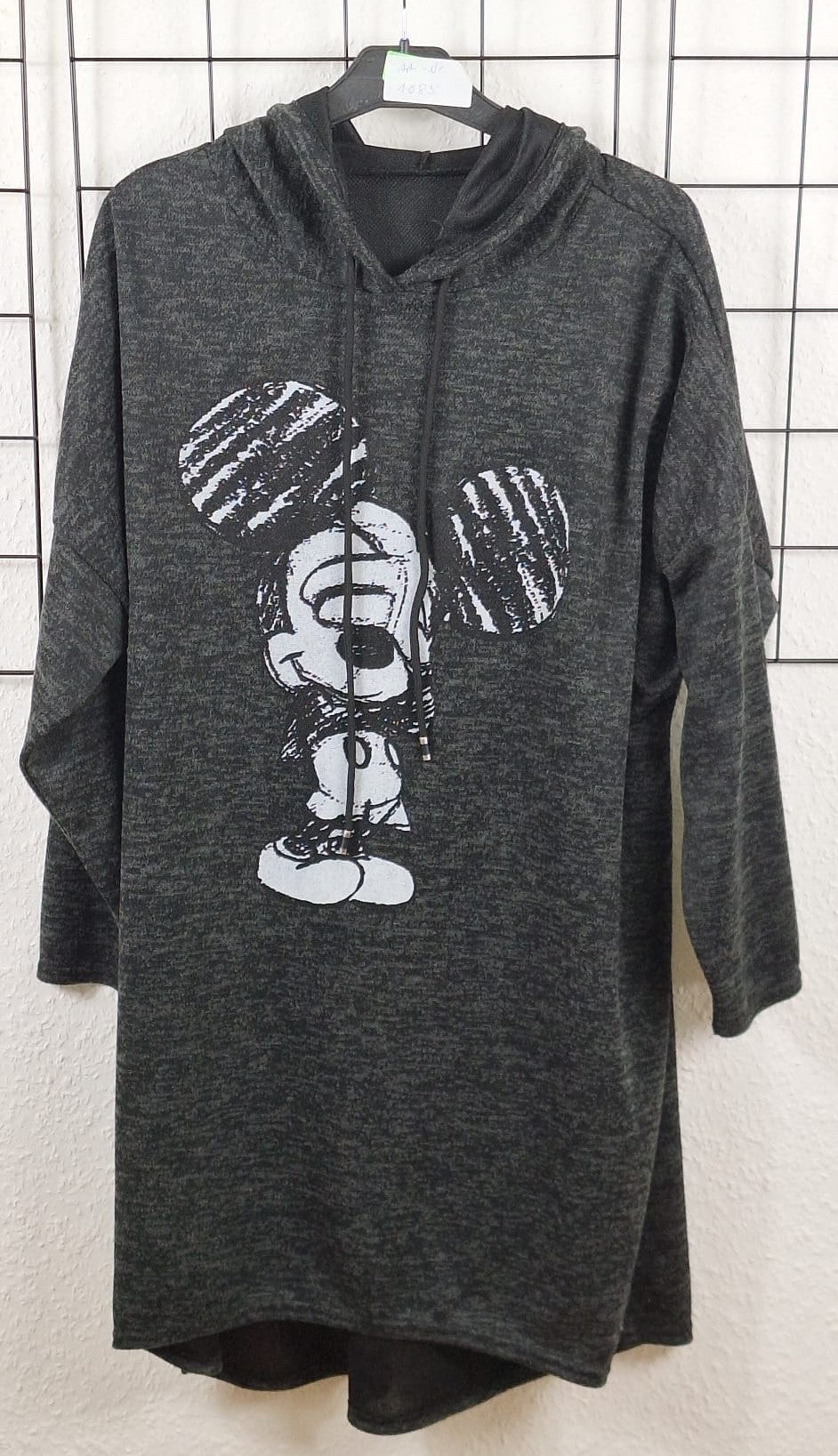 Schwarz Damen Hoodie für große Größen