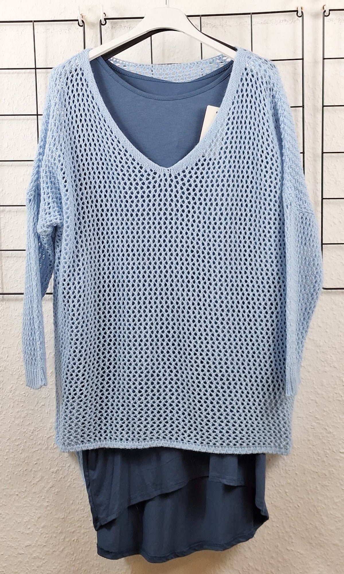 Häkelpullover Vokuhila Style