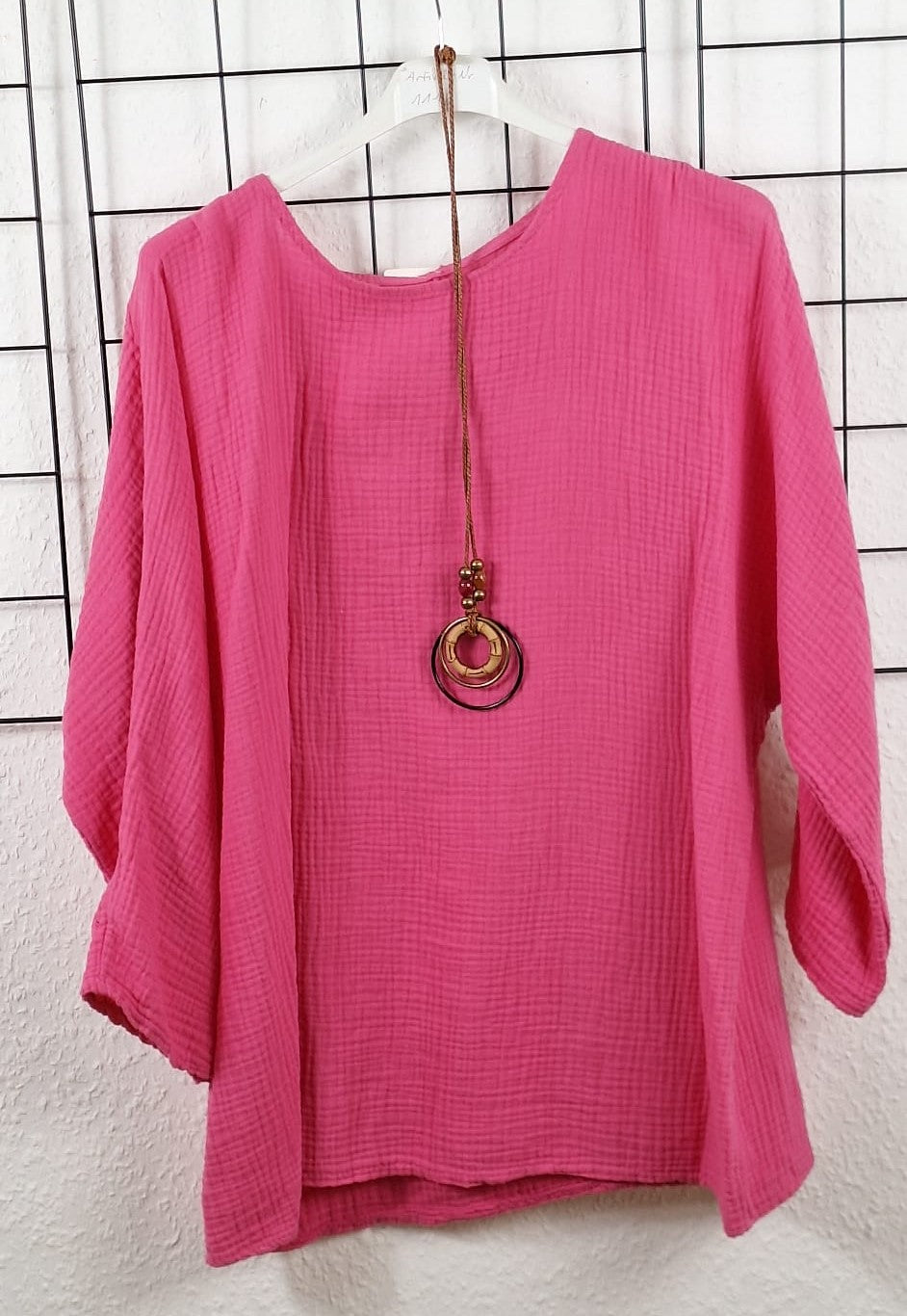 Leinen Tunika mit Kette