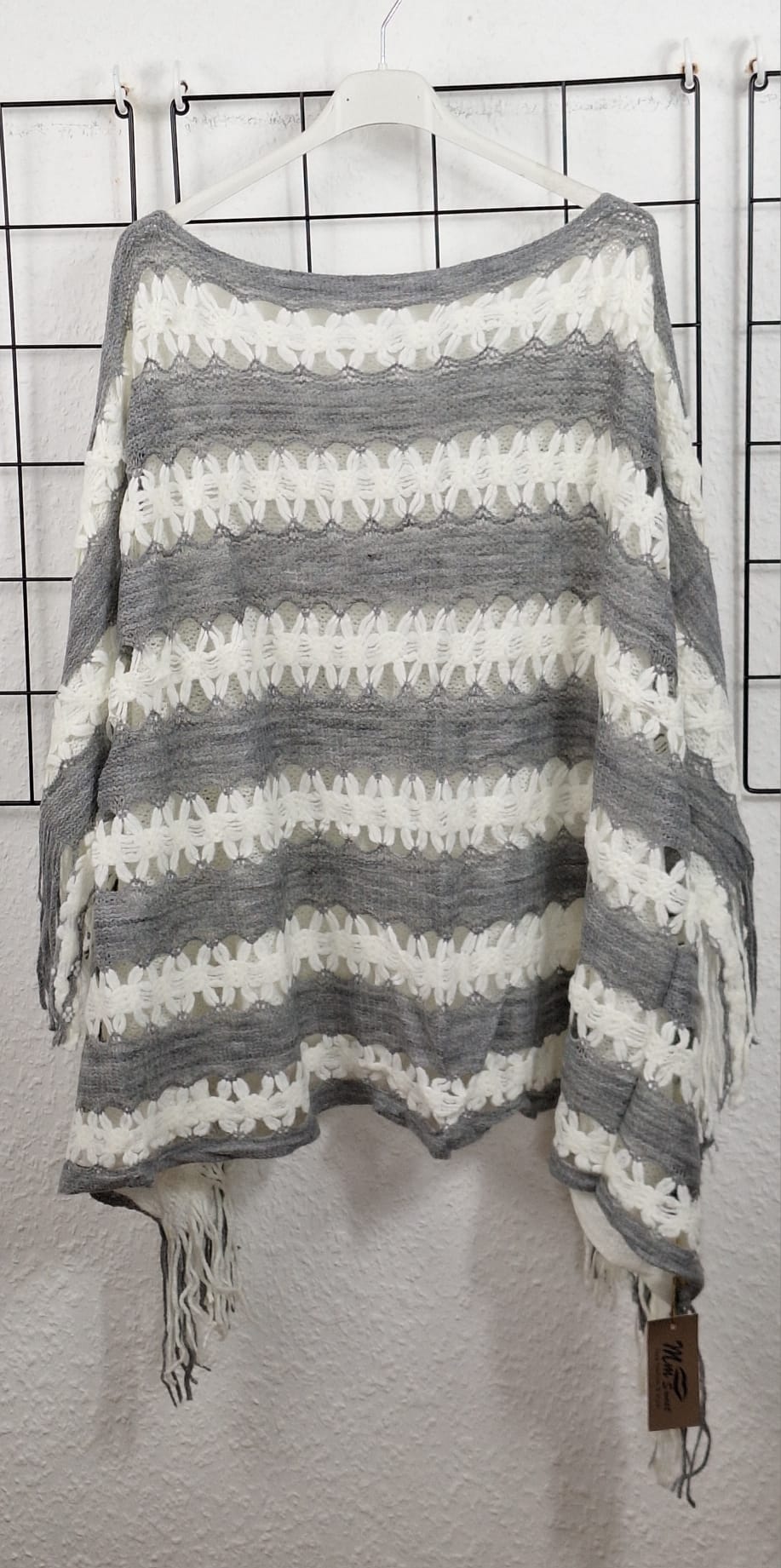 Grobstrick Poncho/Überwurf