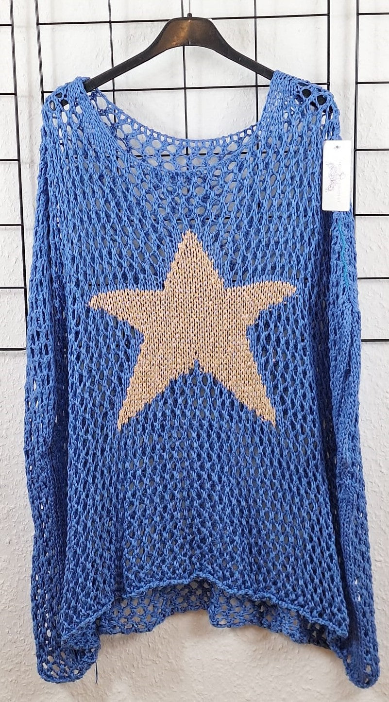 Häkelponcho "Stern"