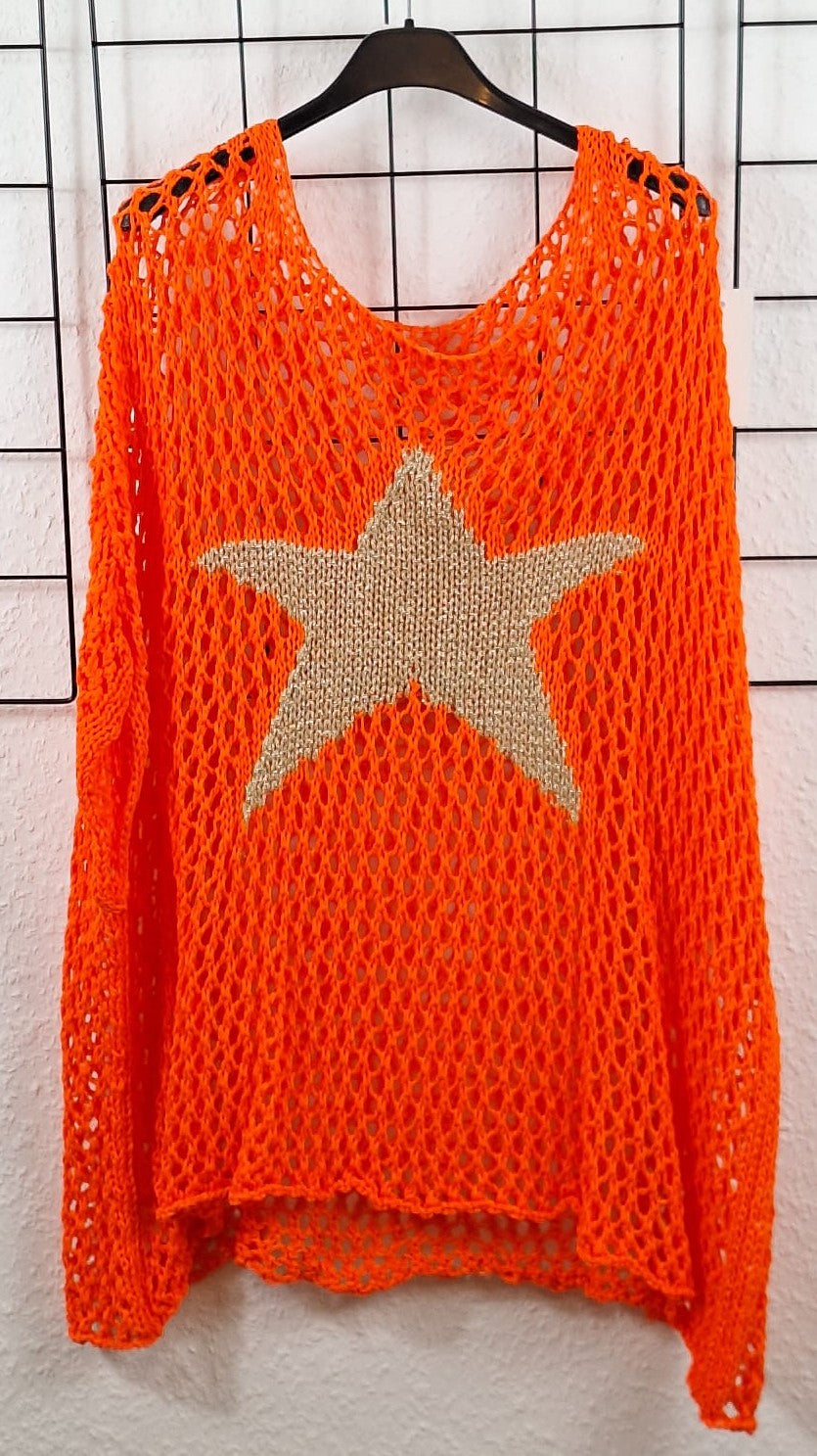 Häkelponcho "Stern"