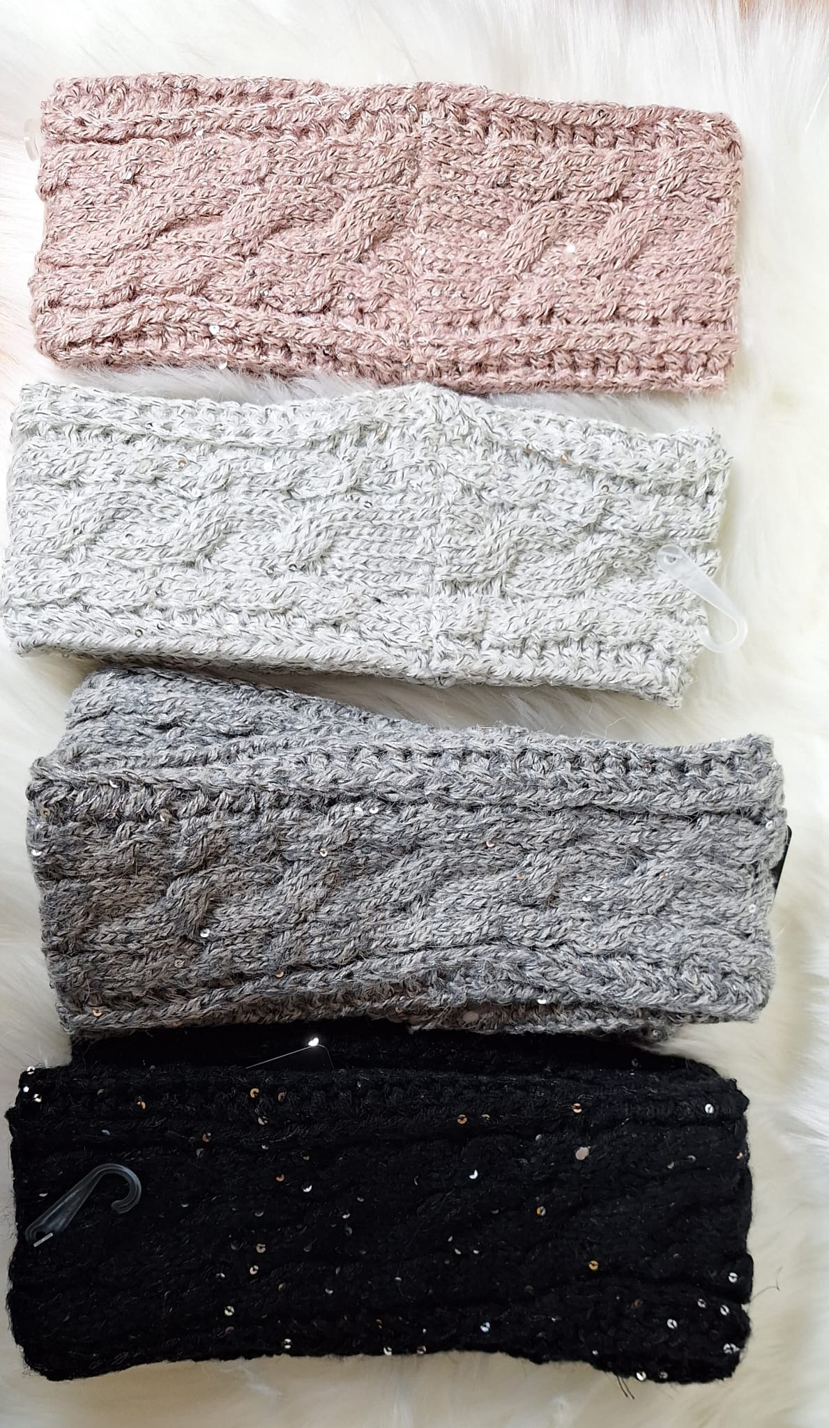 Stirnband mit kleinen Glitzerpailletten