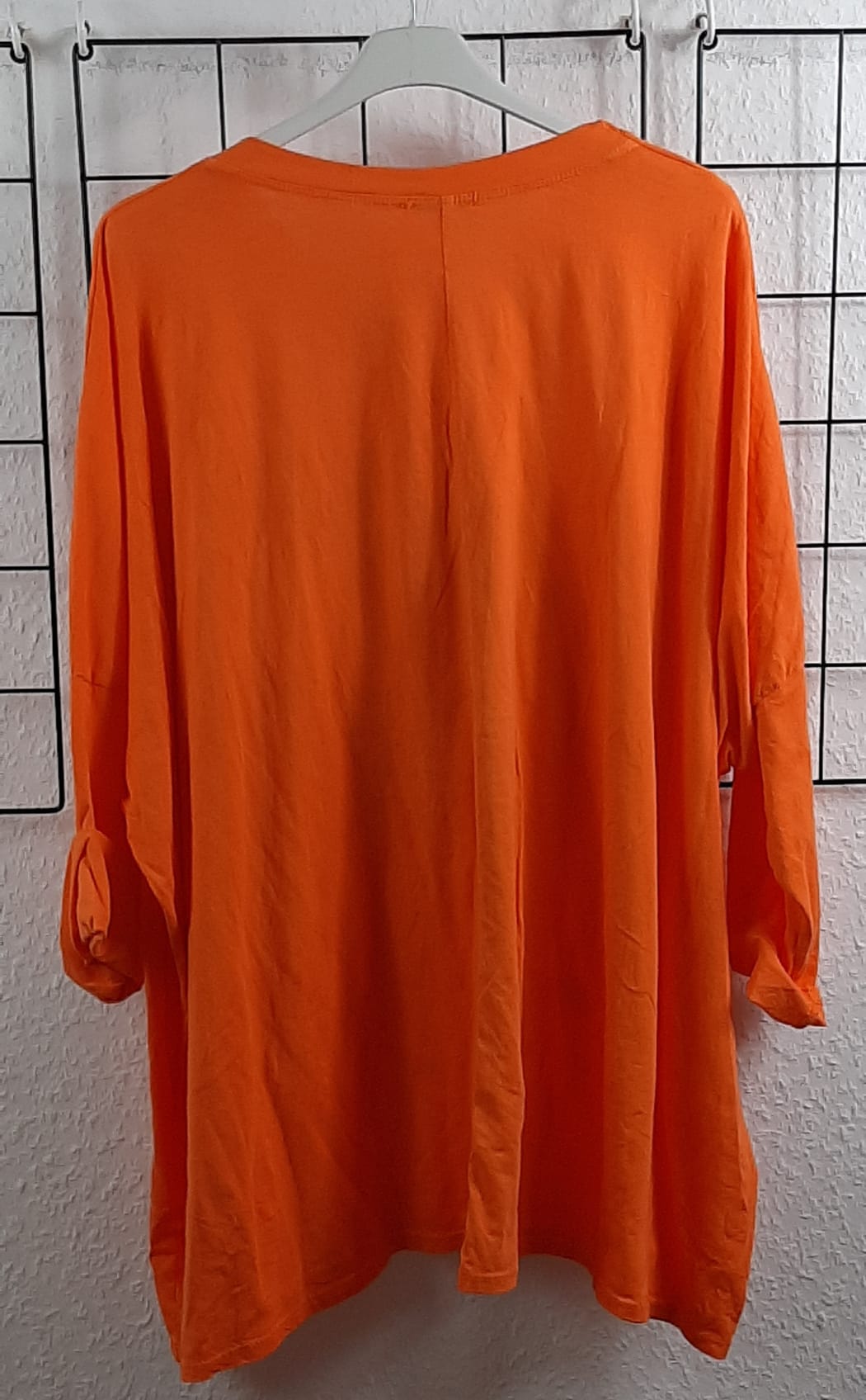 Oversize Langarmshirt Damen „New Positive Style" | Gr. 48/50-52/54 | Made in Italy