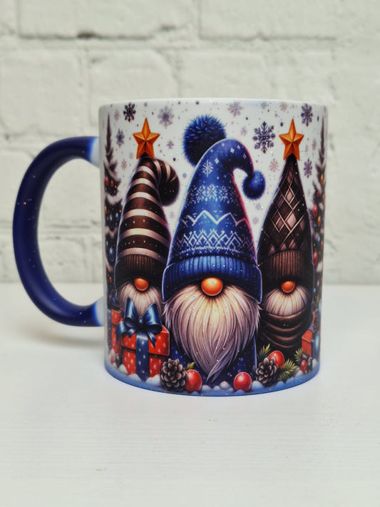 Glitzer-Zaubertasse „Kleine blaue Wichtel“ – Blau