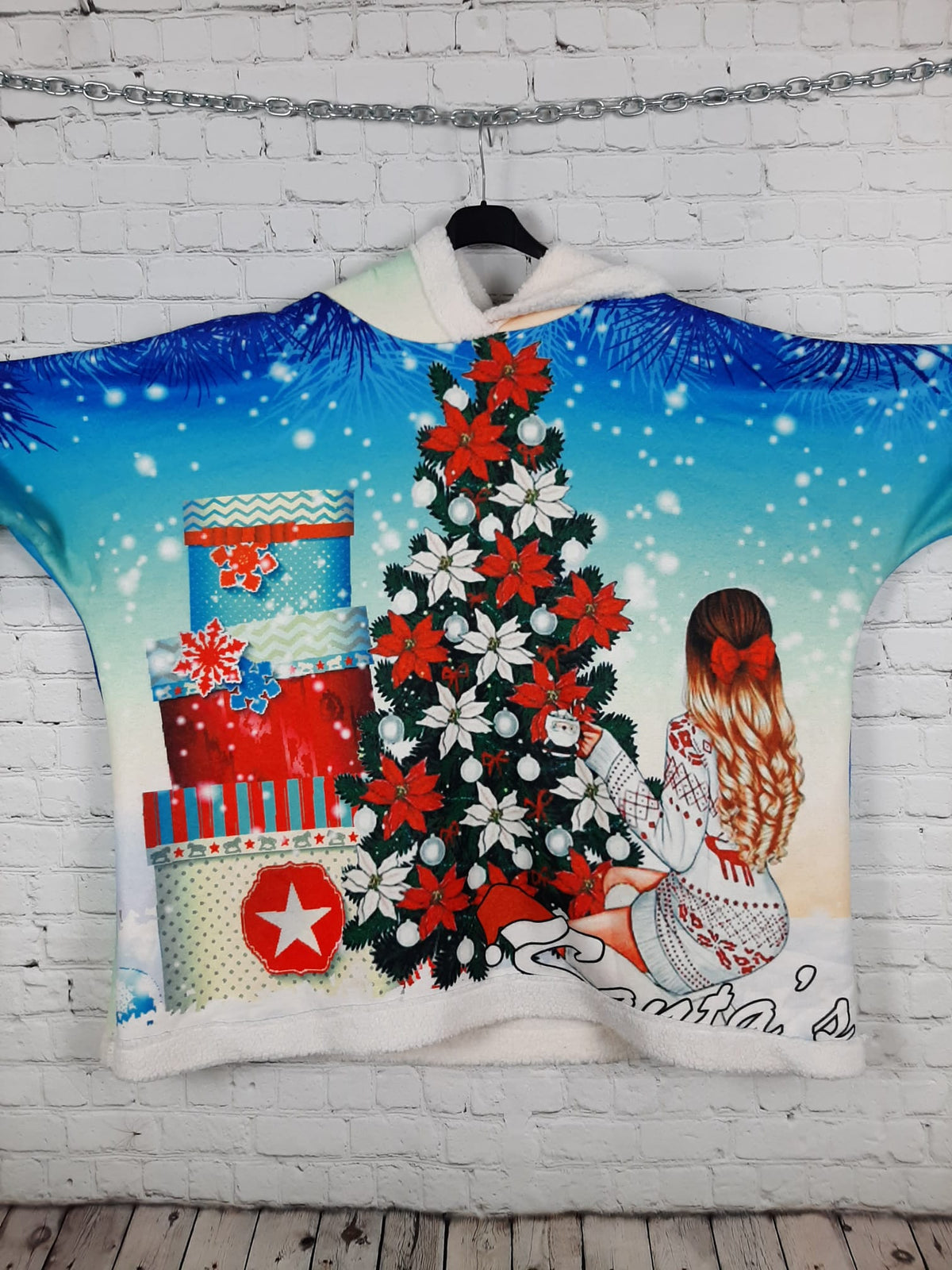 Weihnachts-Kuschelhoodie