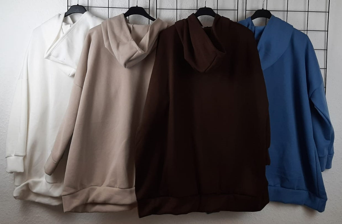 Kuscheliger Unifarbener Hoodie