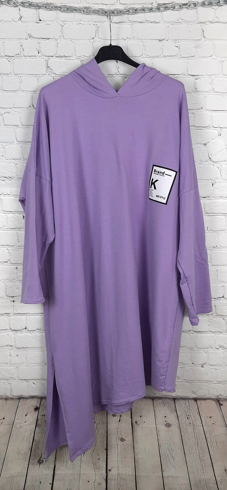 Damen Longshirt Oversize, Hoodie Longshirt Baumwolle, Longshirt große Größen, Kapuzen Longshirt