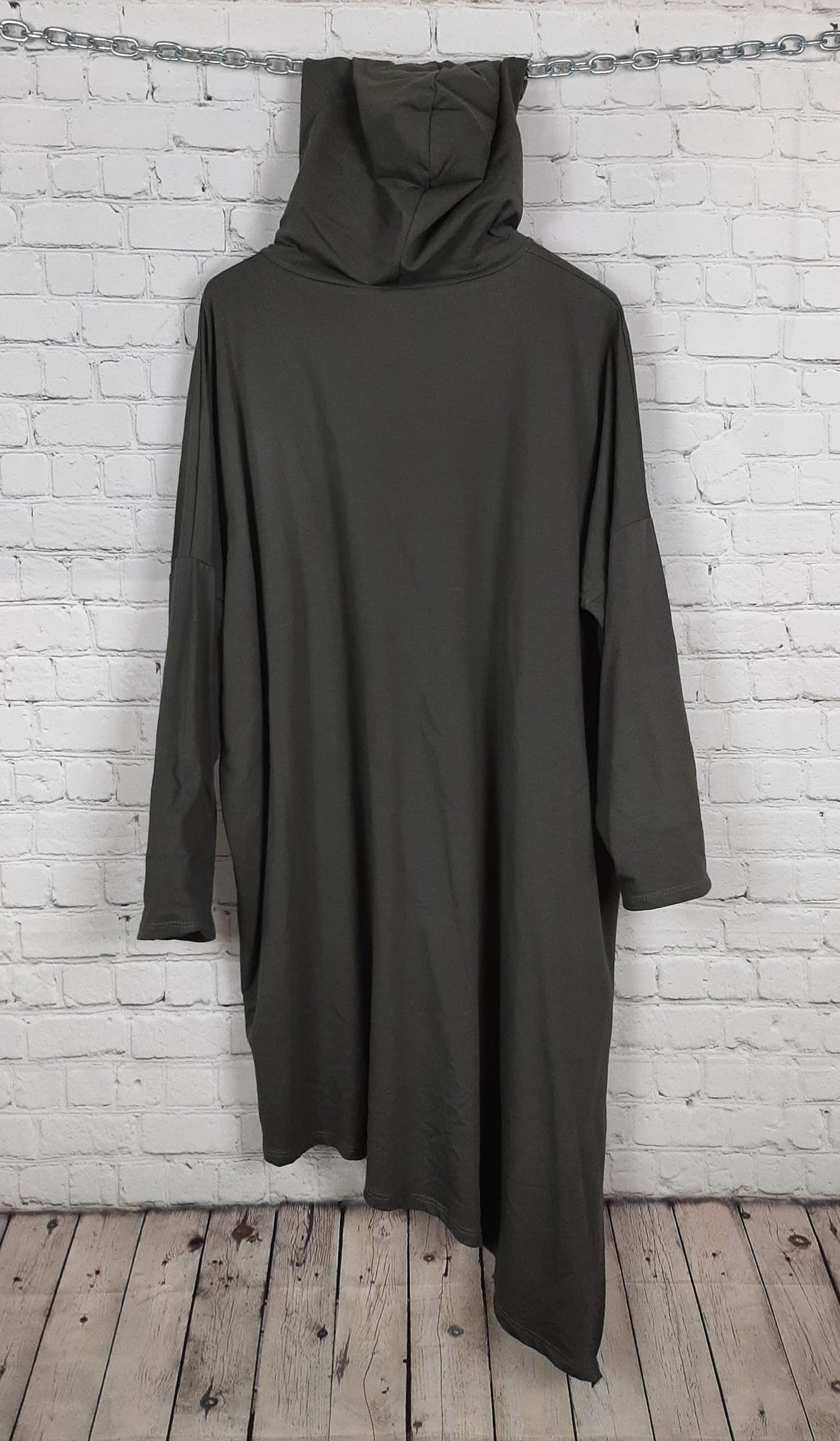 Damen Longshirt Oversize, Hoodie Longshirt Baumwolle, Longshirt große Größen, Kapuzen Longshirt