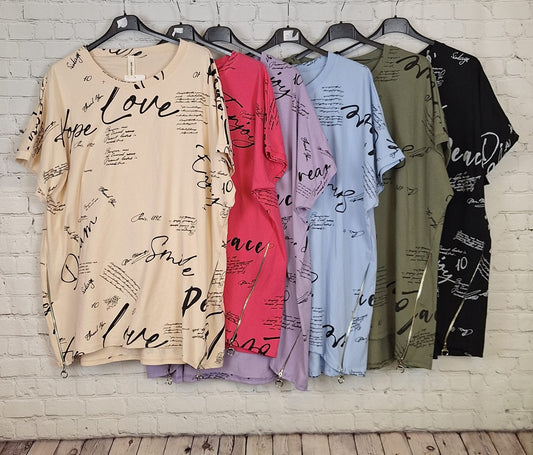 T-Shirt "Schrift"