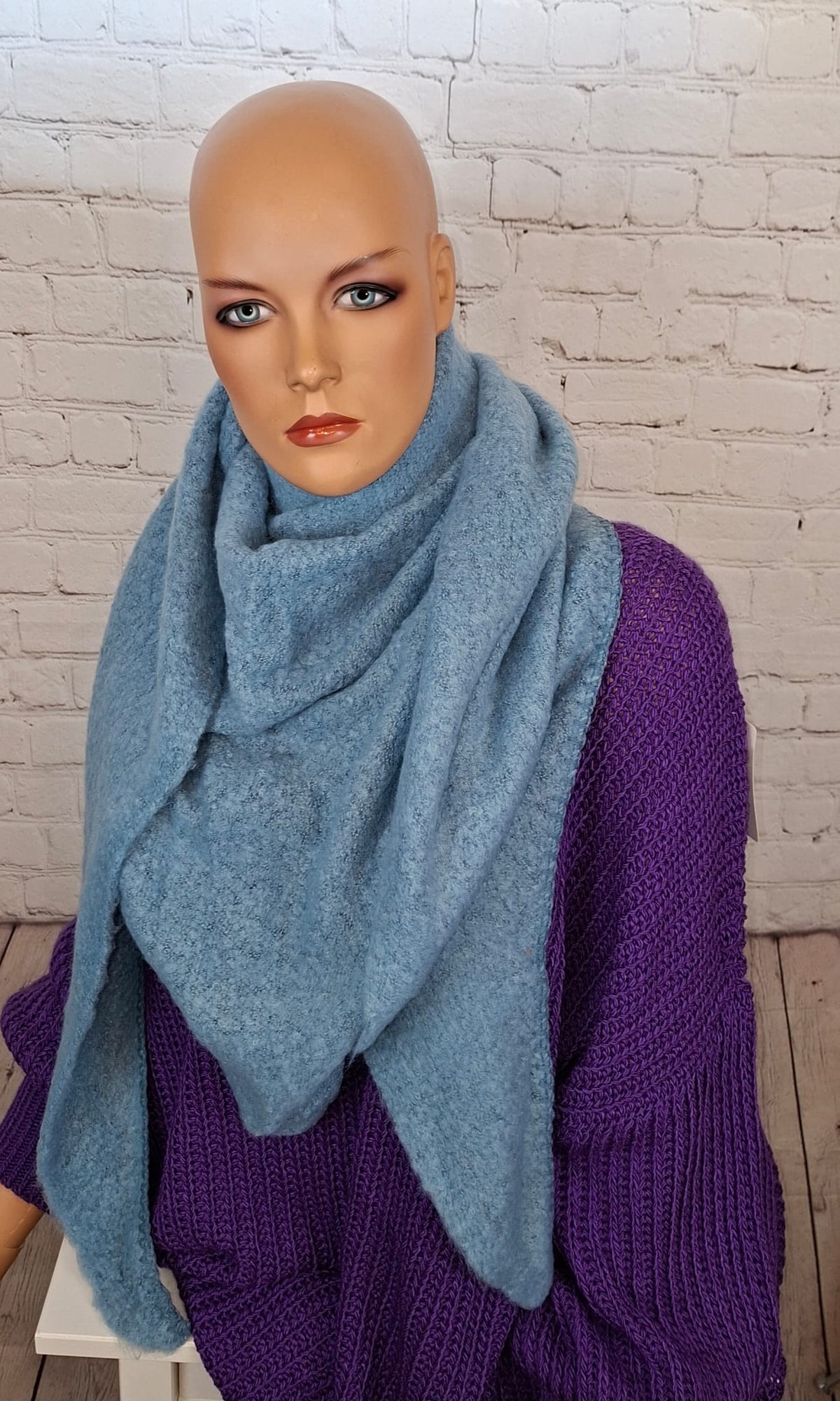 Dreiecksschal | XXL Kuschelschal | 80% Viskose 20% Lana | weich & warm |