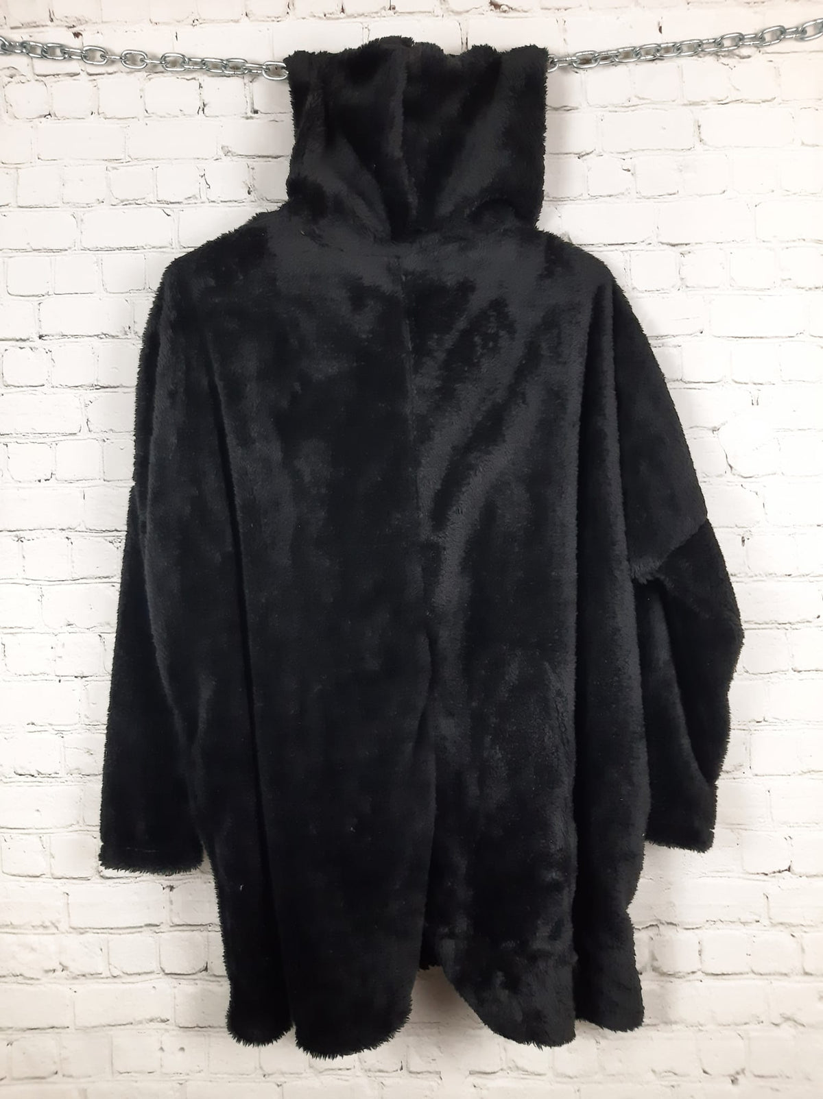 Oversize Teddy Hoodie  – flauschiger Kuschelpullover mit Kapuze – 44/46 - 50/52