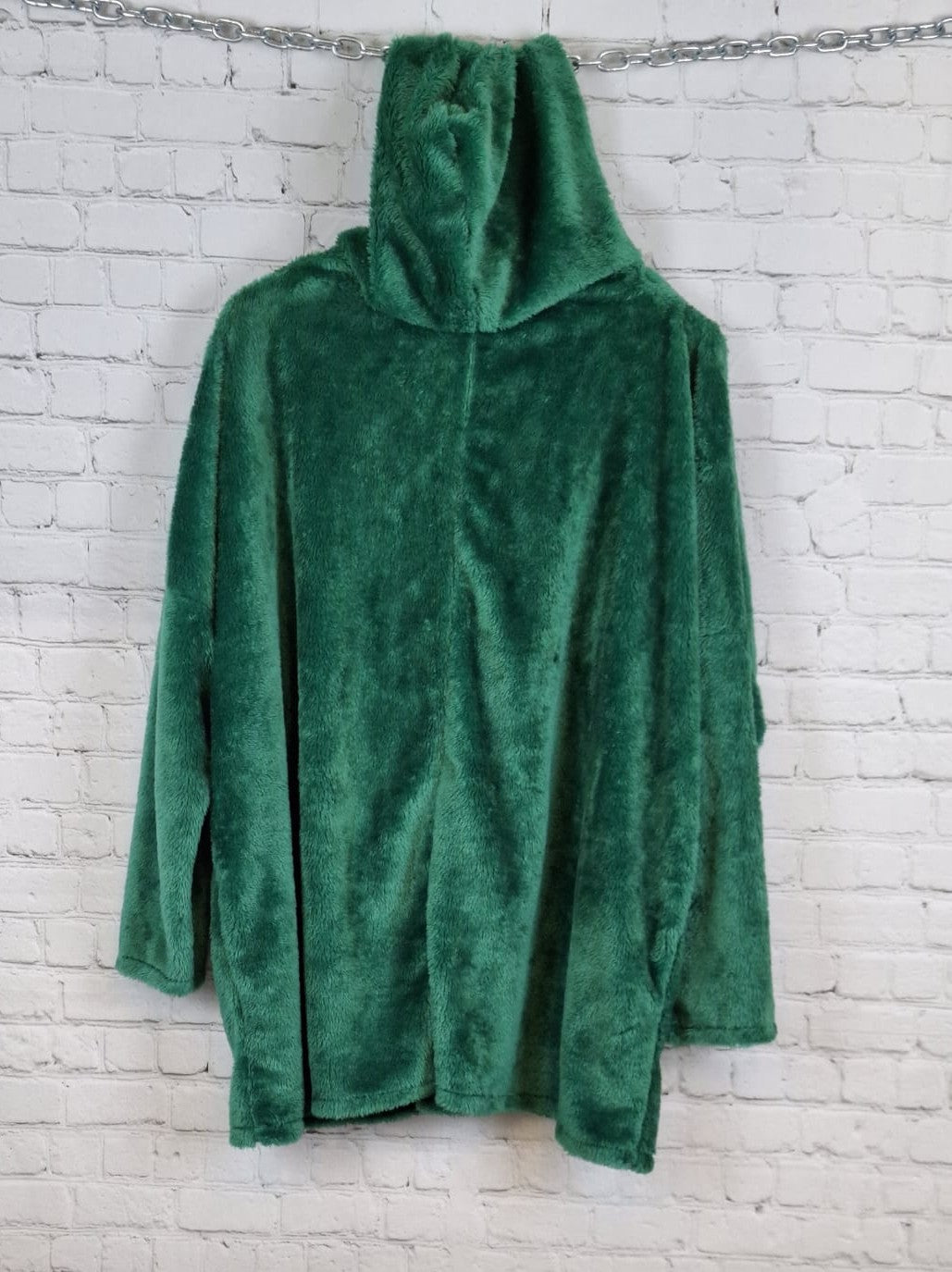 Oversize Teddy Hoodie  – flauschiger Kuschelpullover mit Kapuze – 44/46 - 50/52