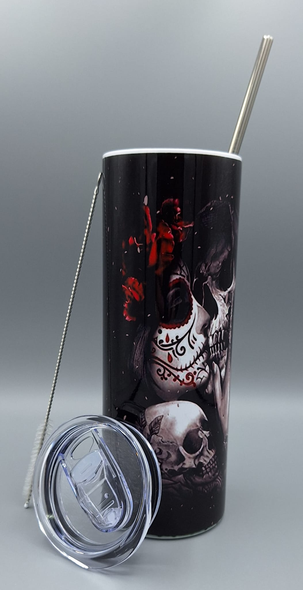Doppelwandiger Edelstahl Tumbler 20oz – „Till Death Do Us Part“ Design