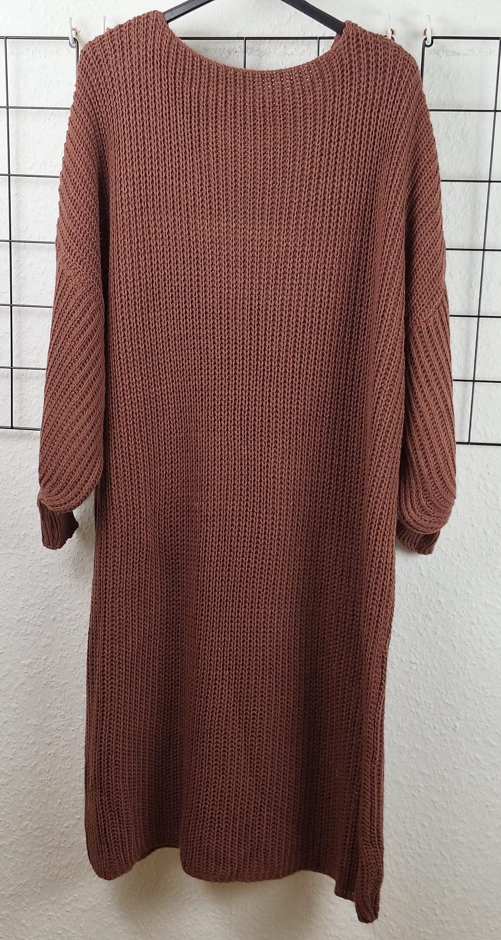 Langes Damen Strickkleid – Weicher Grobstrick, perfekte Passform für große Größen