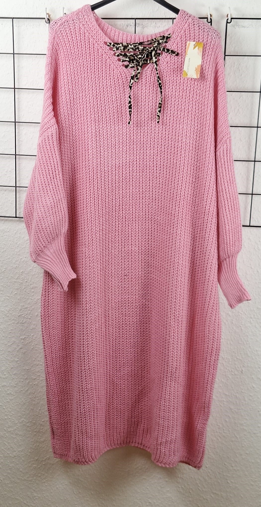 Langes Damen Strickkleid – Weicher Grobstrick, perfekte Passform für große Größen