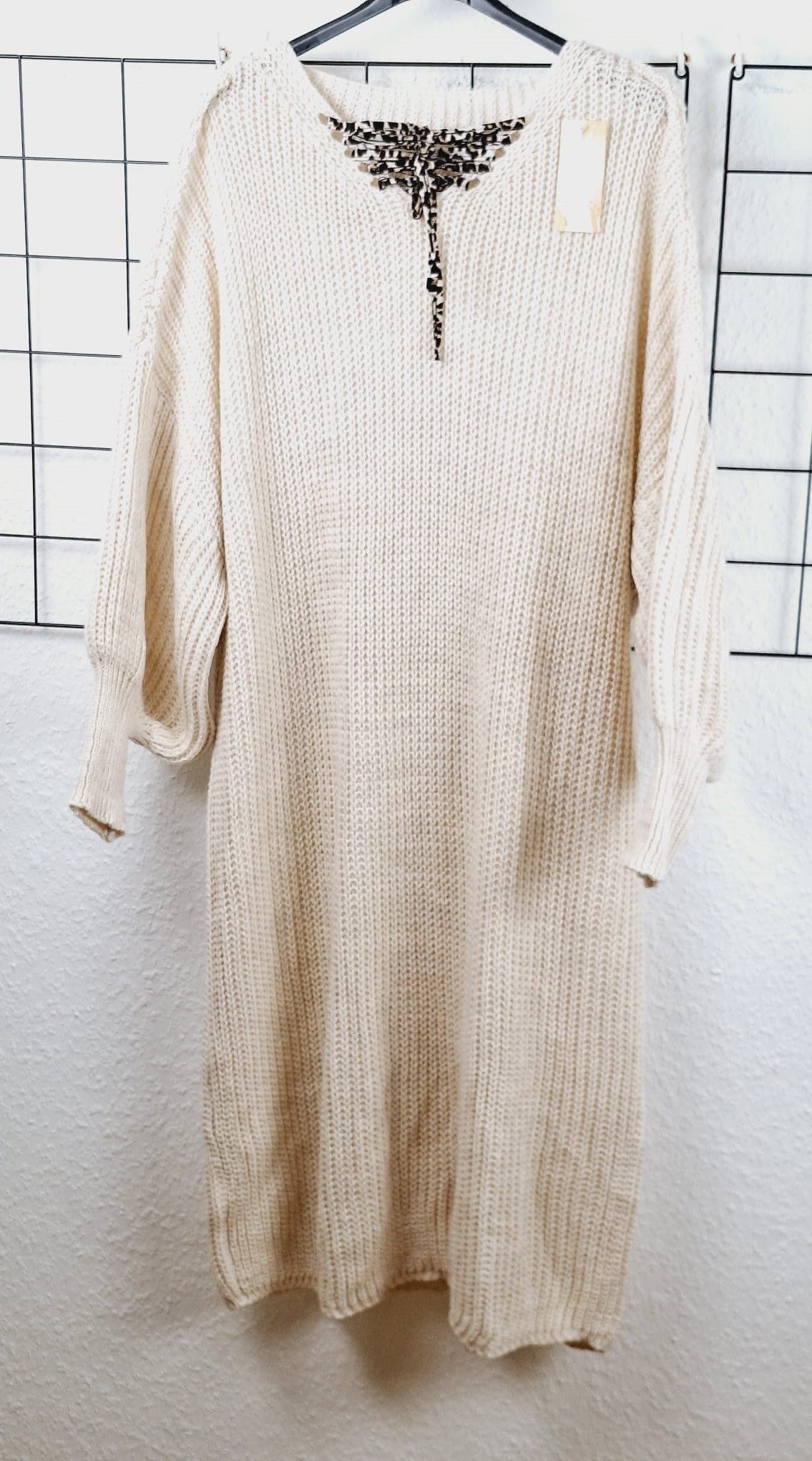 Langes Damen Strickkleid – Weicher Grobstrick, perfekte Passform für große Größen