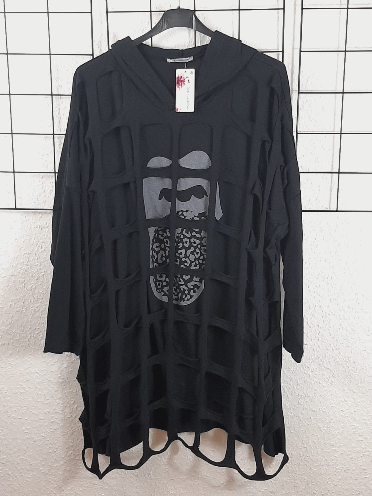 Lässig ausgefallener Hoodie "CUT OUTS"