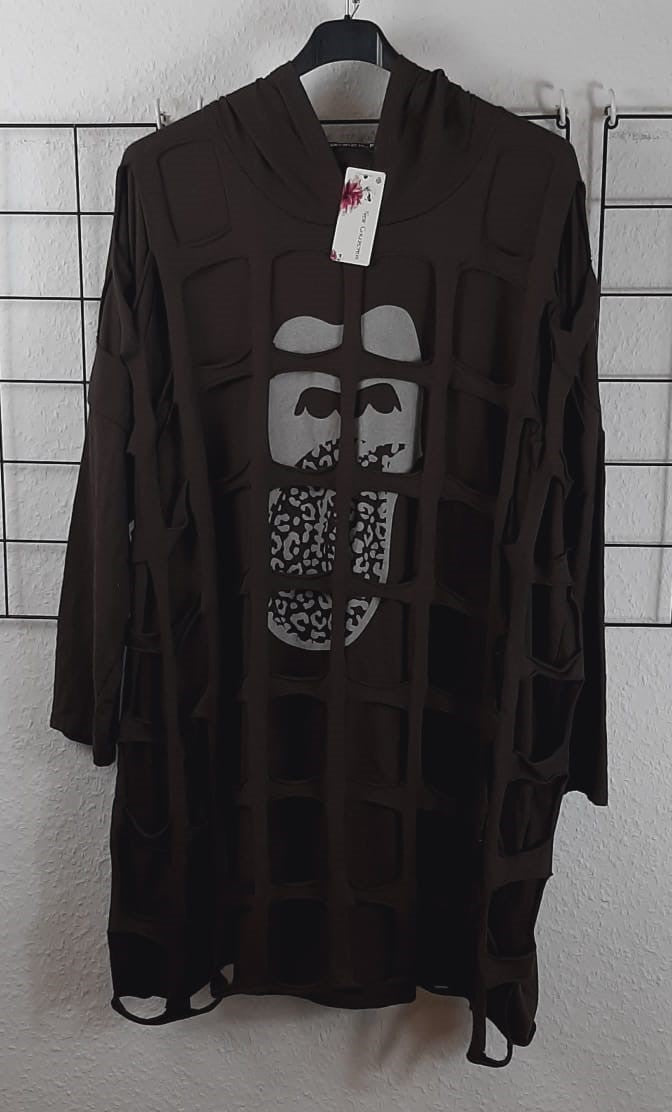 Lässig ausgefallener Hoodie "CUT OUTS"