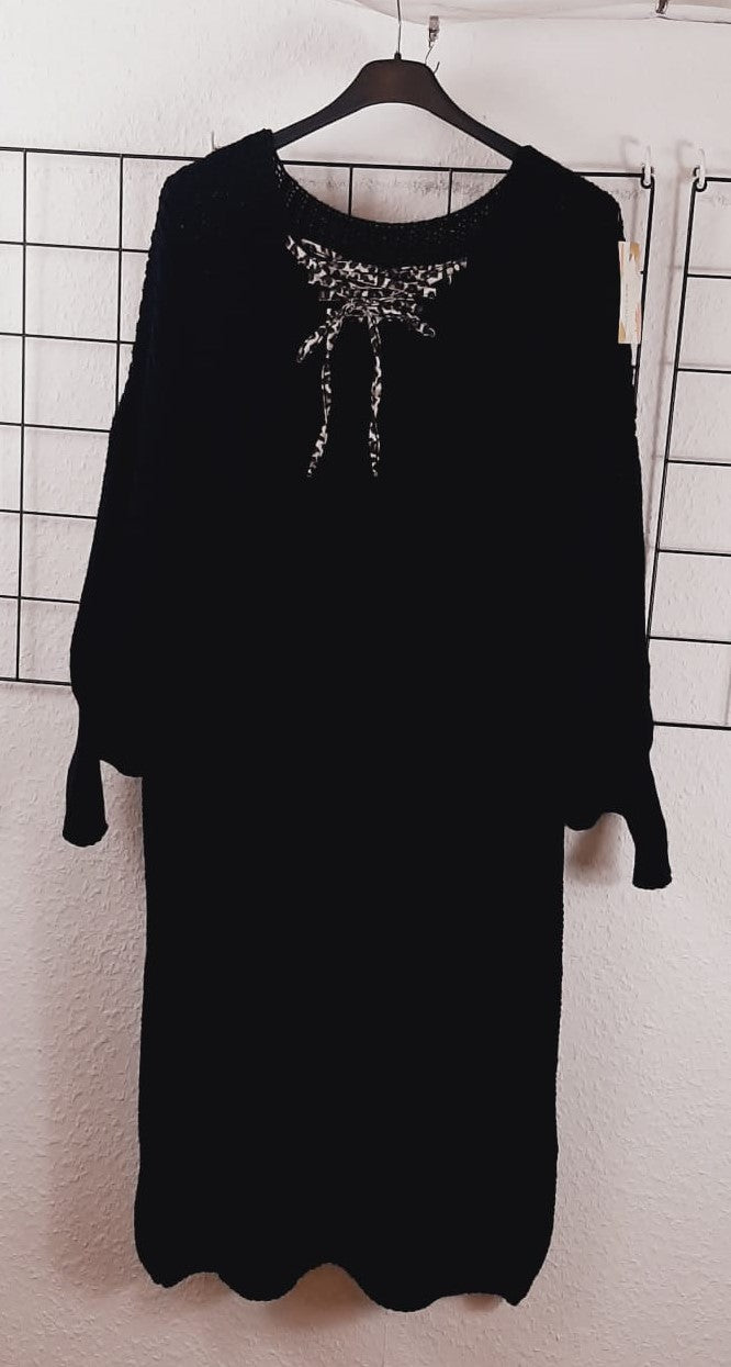 Langes Damen Strickkleid – Weicher Grobstrick, perfekte Passform für große Größen