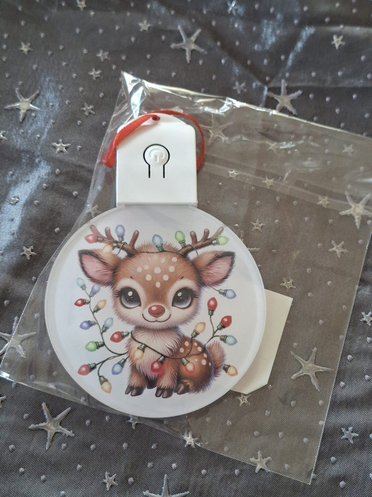 LED Weihnachtsornament mit Beleuchtung – sublimierter Dekorationsanhänger