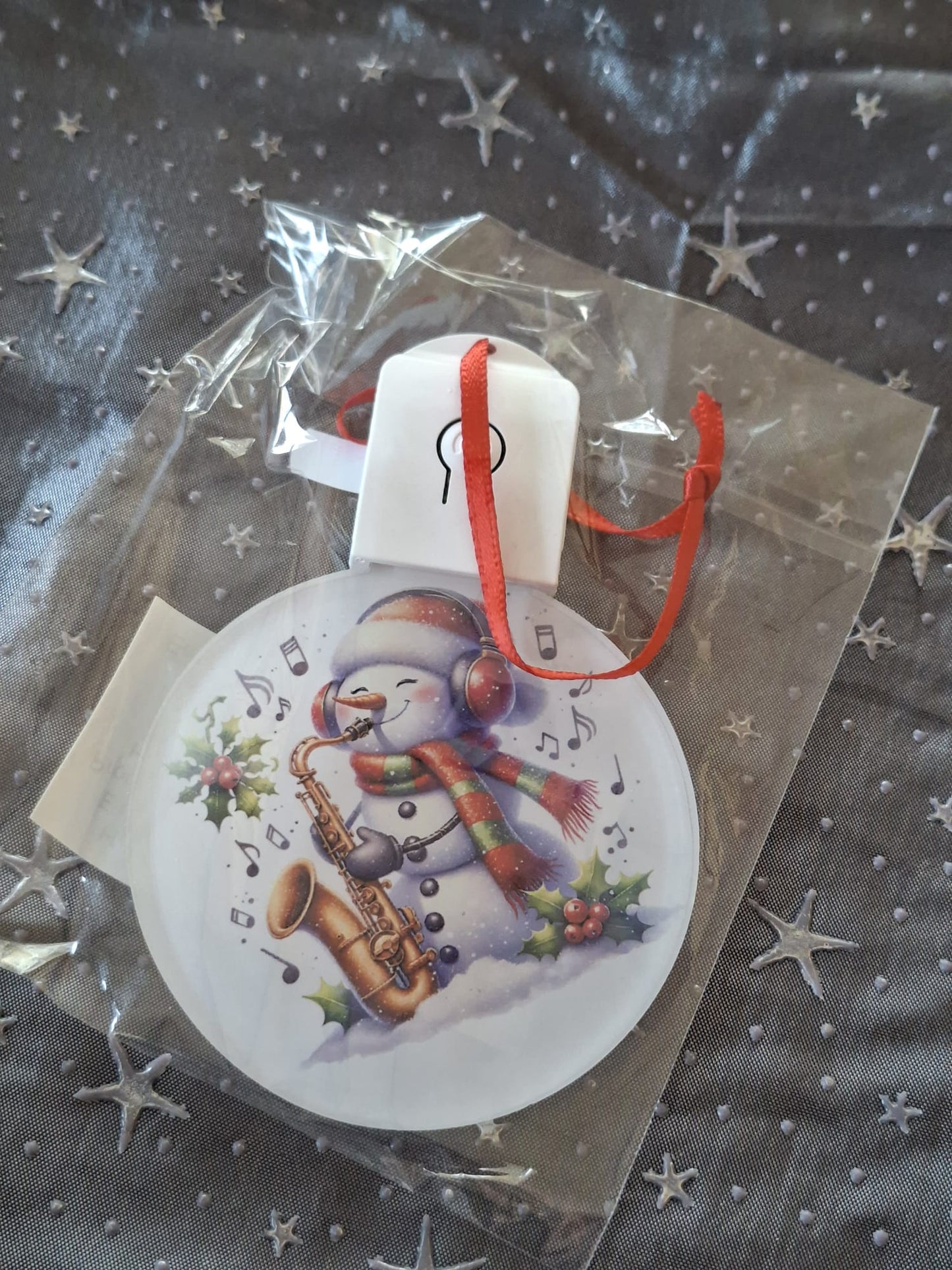 LED Weihnachtsornament mit Beleuchtung – sublimierter Dekorationsanhänger