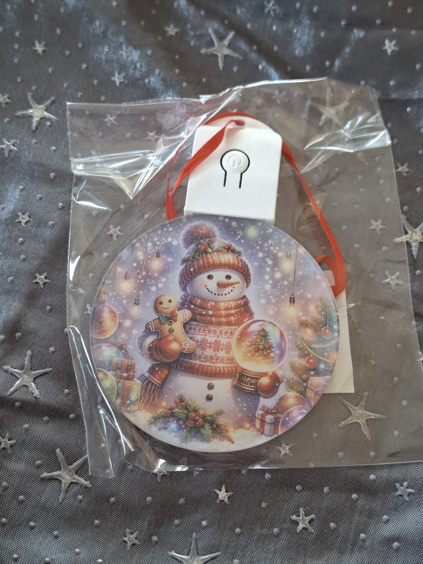 LED Weihnachtsornament mit Beleuchtung – sublimierter Dekorationsanhänger