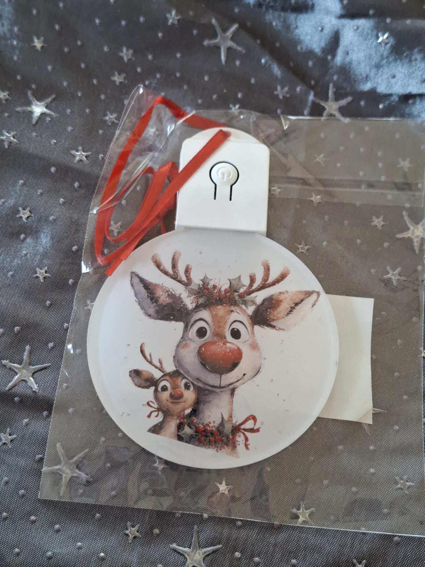 LED Weihnachtsornament mit Beleuchtung – sublimierter Dekorationsanhänger