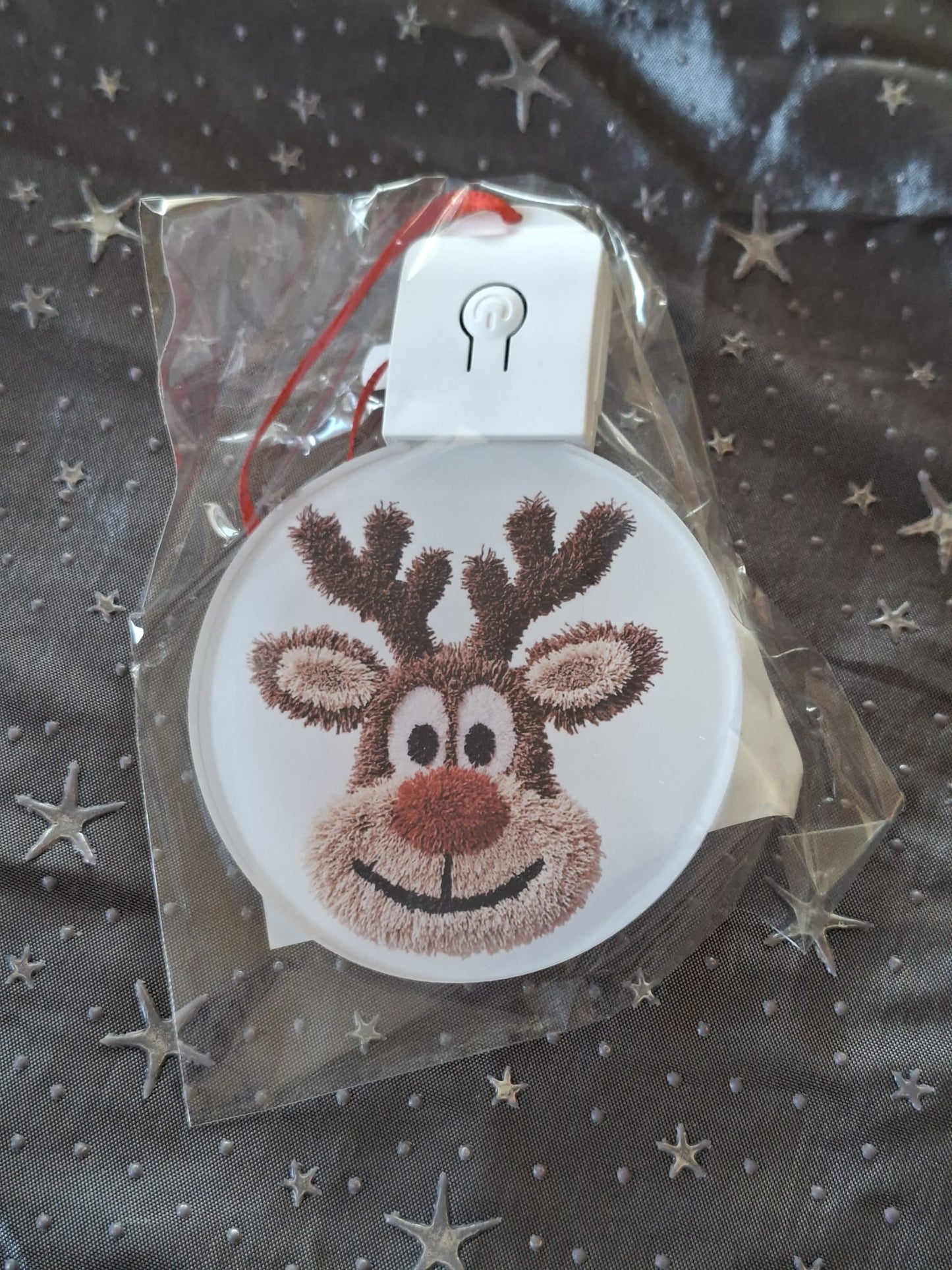 LED Weihnachtsornament mit Beleuchtung – sublimierter Dekorationsanhänger