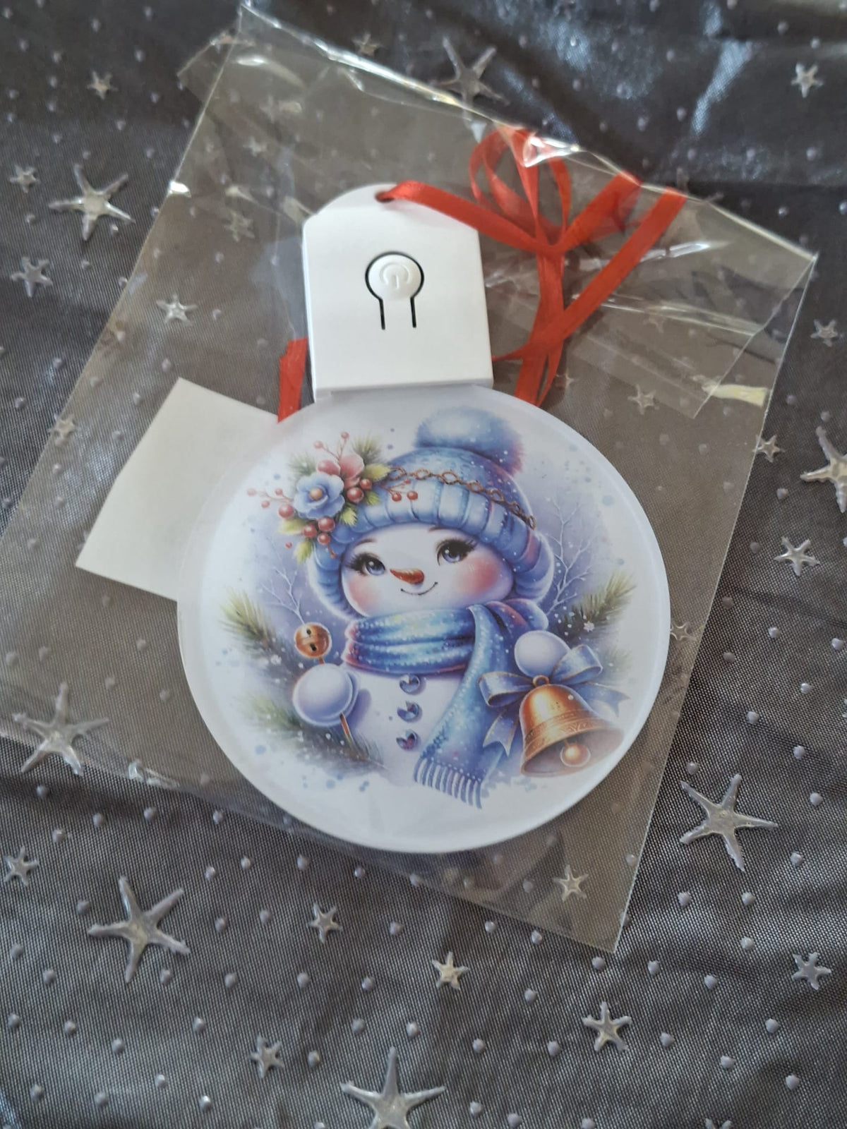 LED Weihnachtsornament mit Beleuchtung – sublimierter Dekorationsanhänger