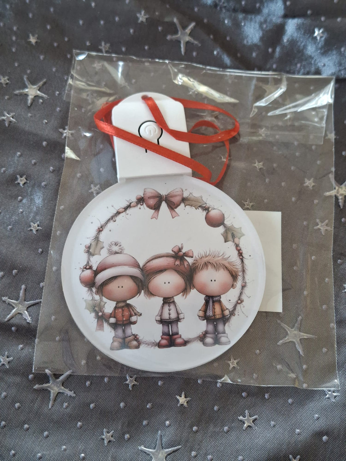 LED Weihnachtsornament mit Beleuchtung – sublimierter Dekorationsanhänger
