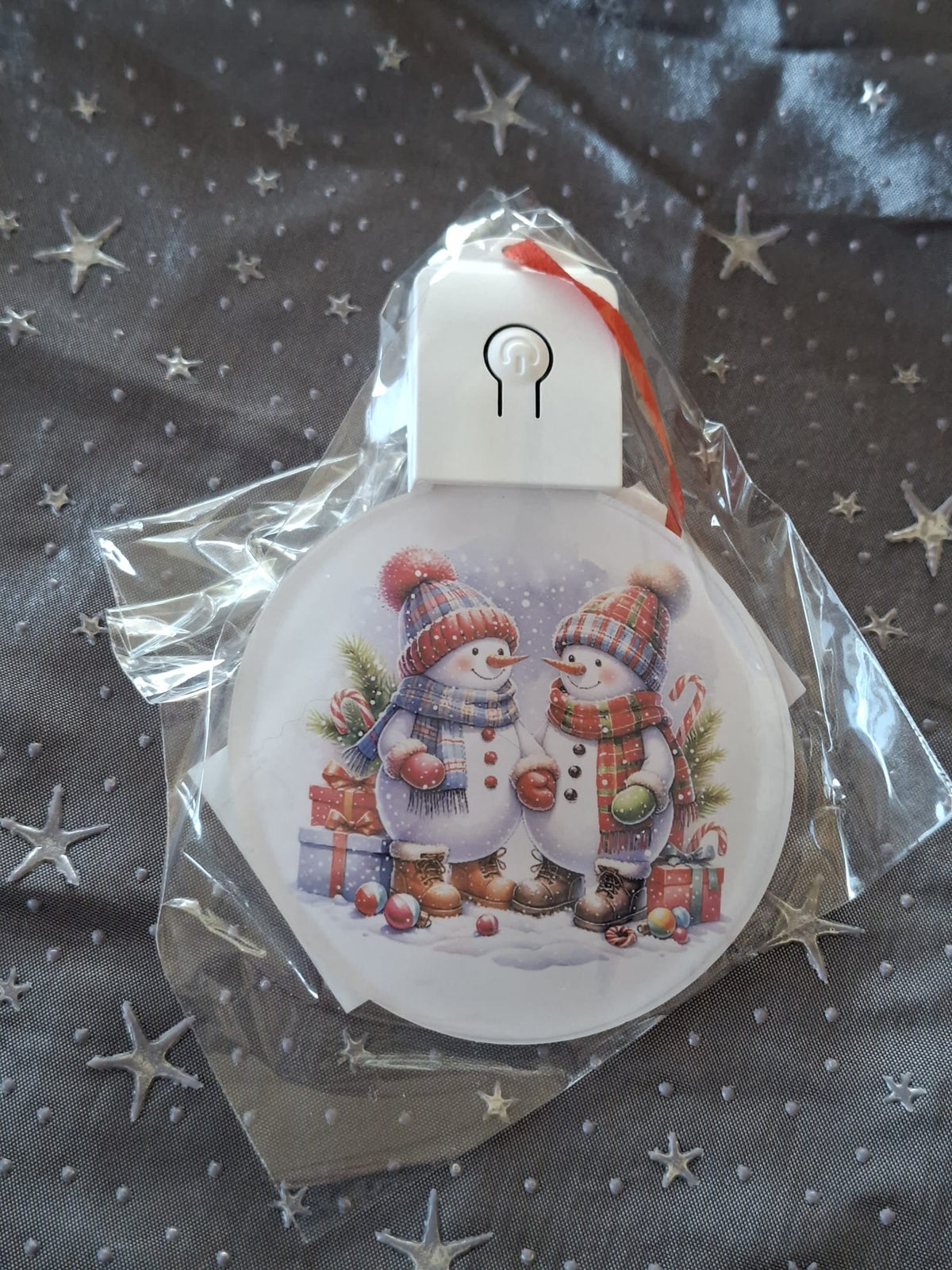 LED Weihnachtsornament mit Beleuchtung – sublimierter Dekorationsanhänger