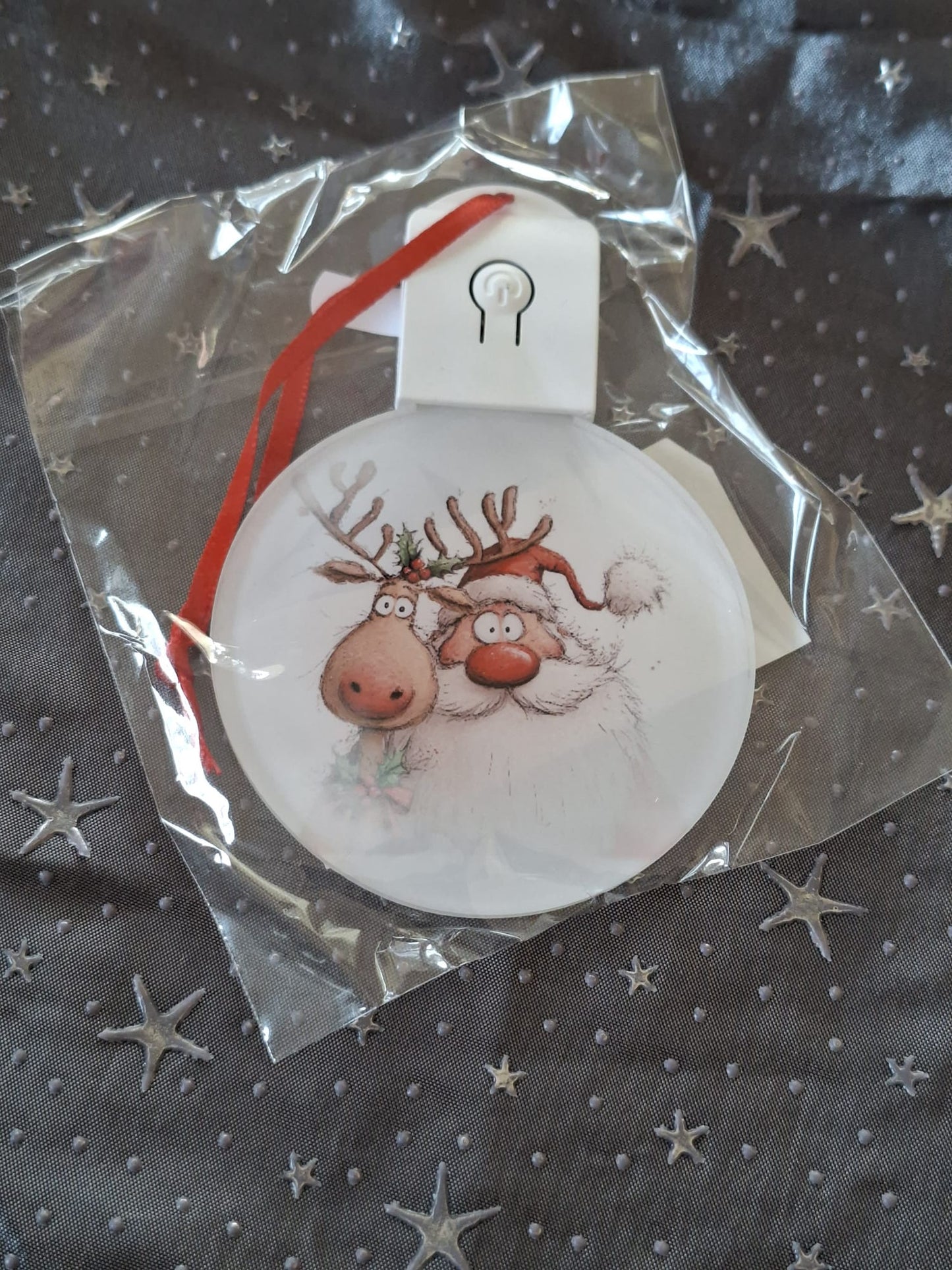 LED Weihnachtsornament mit Beleuchtung – sublimierter Dekorationsanhänger