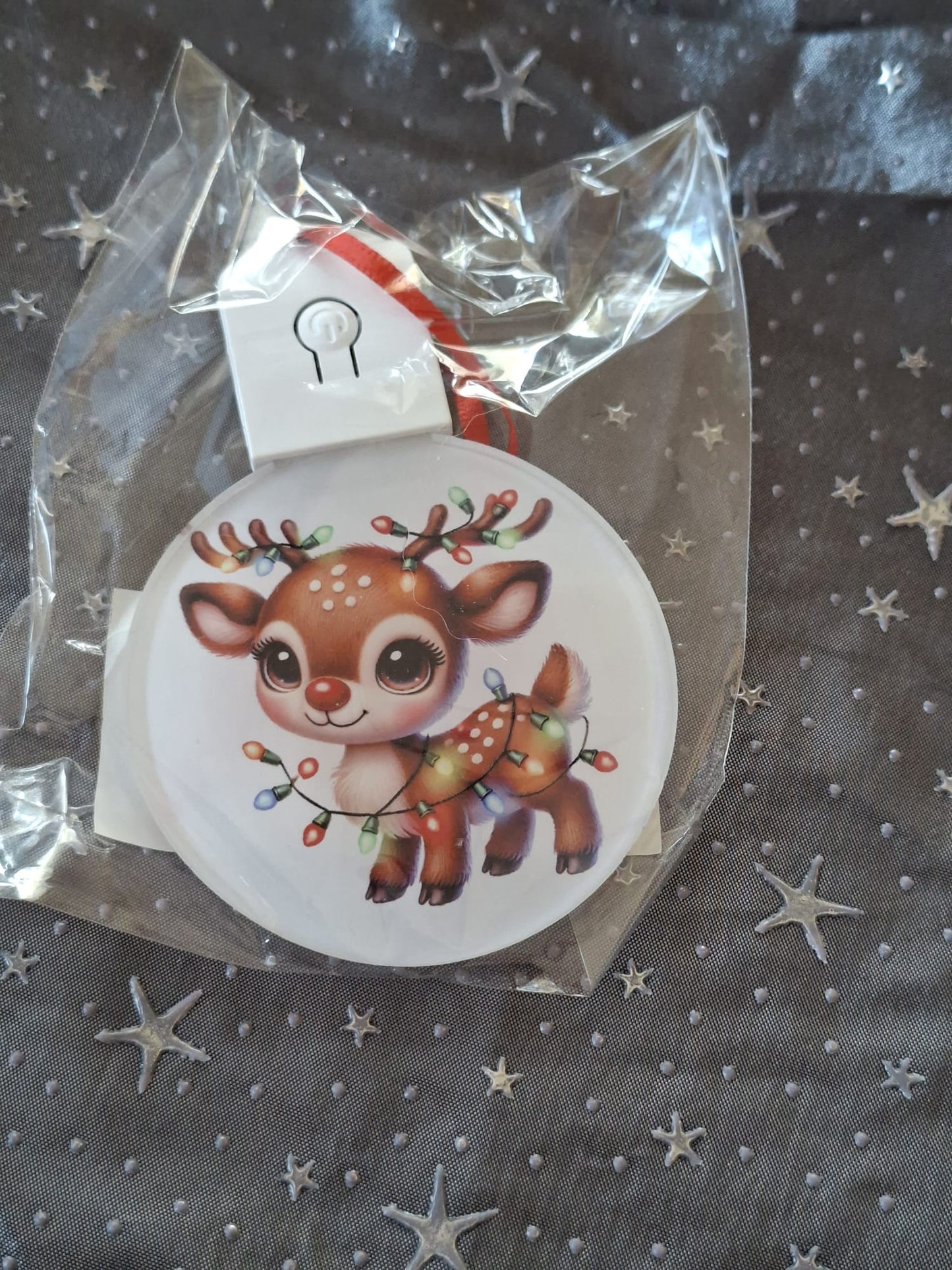 LED Weihnachtsornament mit Beleuchtung – sublimierter Dekorationsanhänger