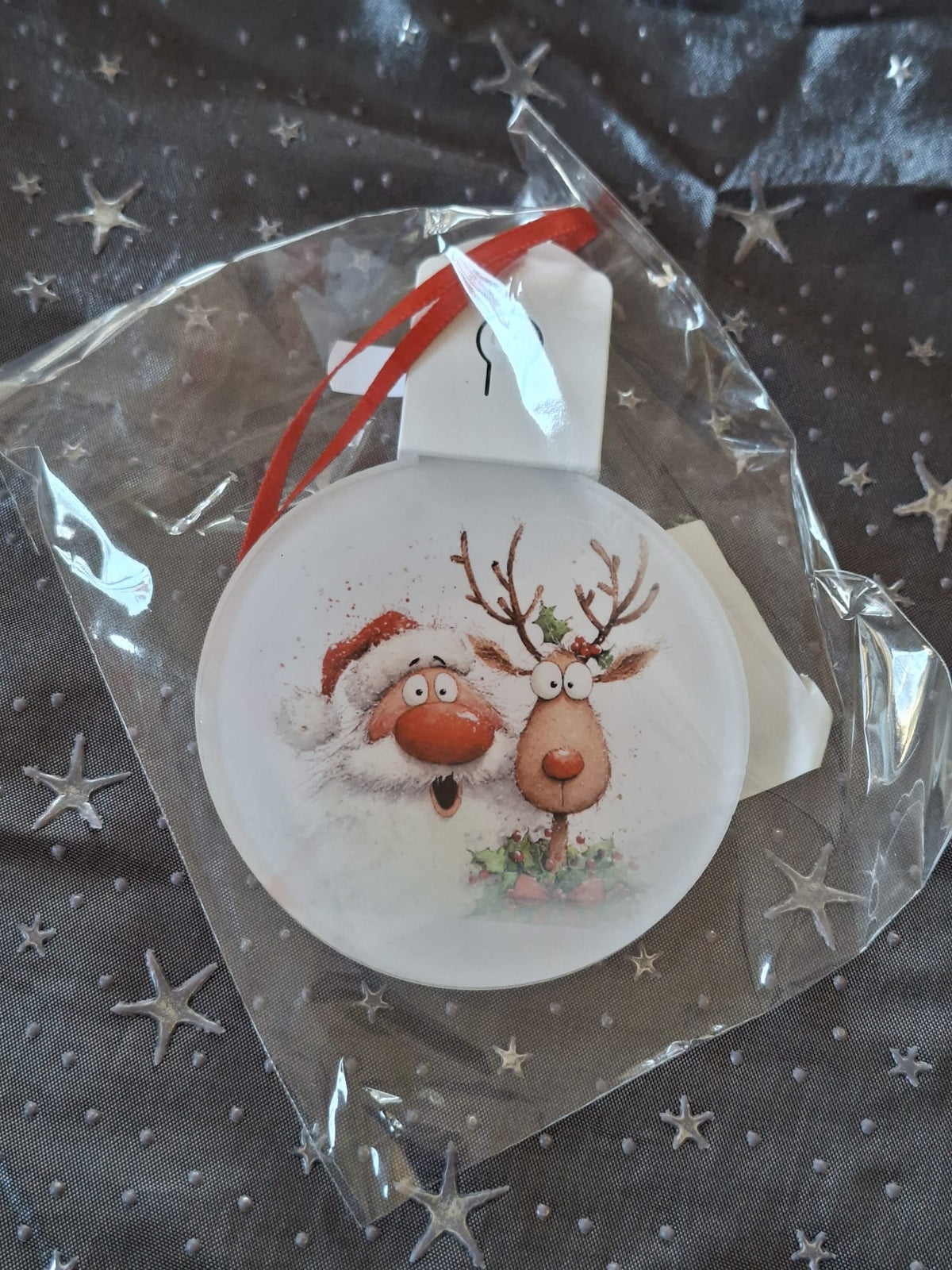 LED Weihnachtsornament mit Beleuchtung – sublimierter Dekorationsanhänger