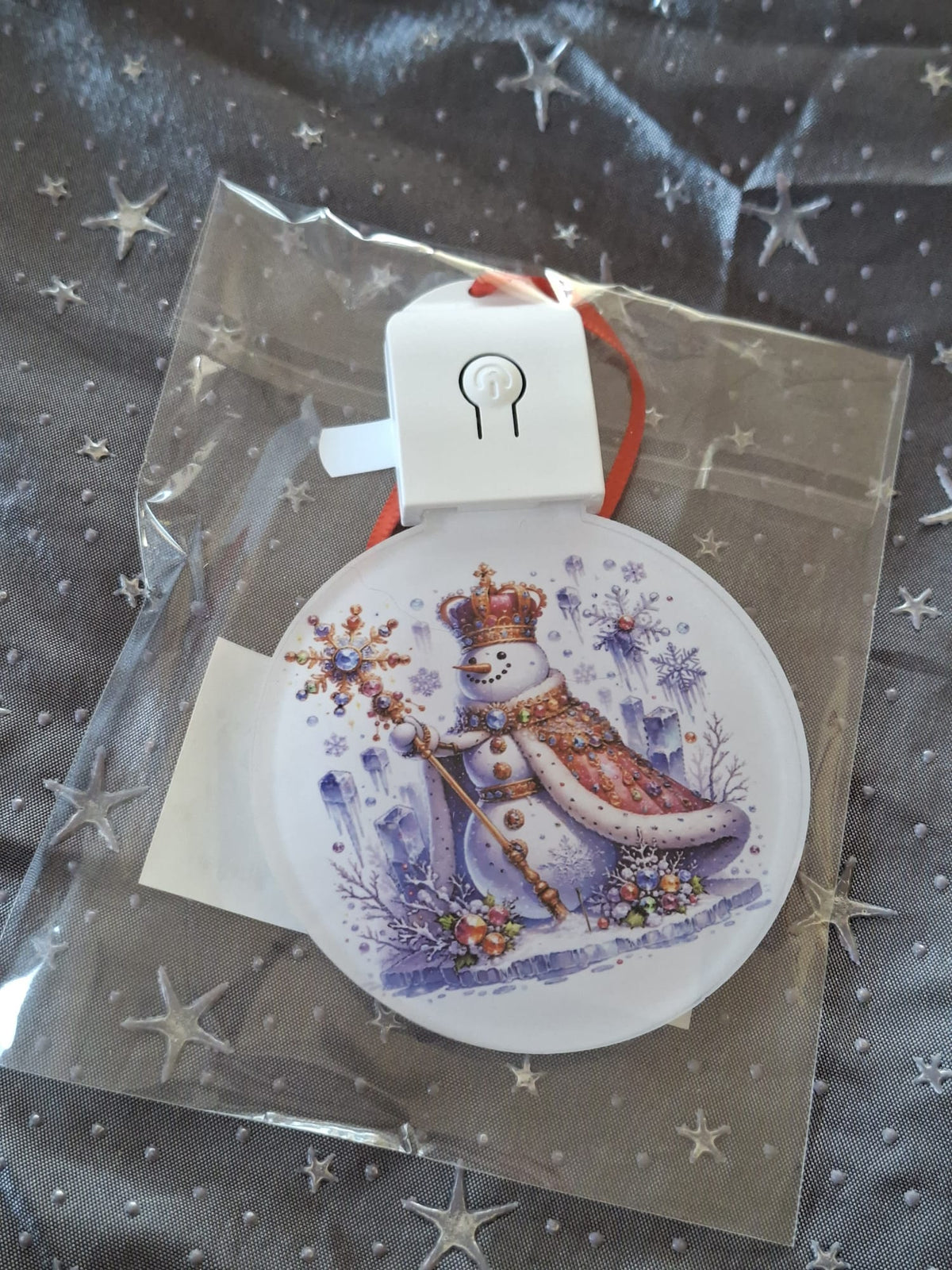 LED Weihnachtsornament mit Beleuchtung – sublimierter Dekorationsanhänger