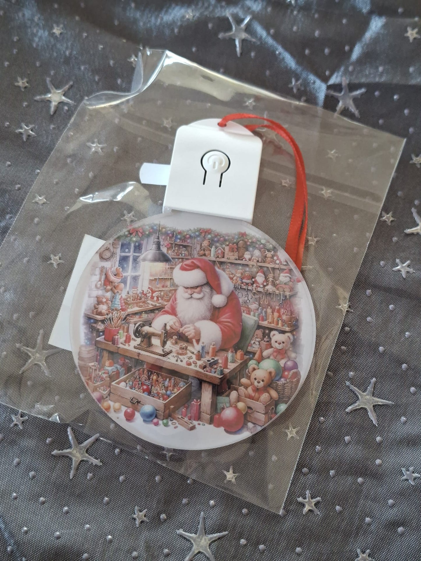 LED Weihnachtsornament mit Beleuchtung – sublimierter Dekorationsanhänger