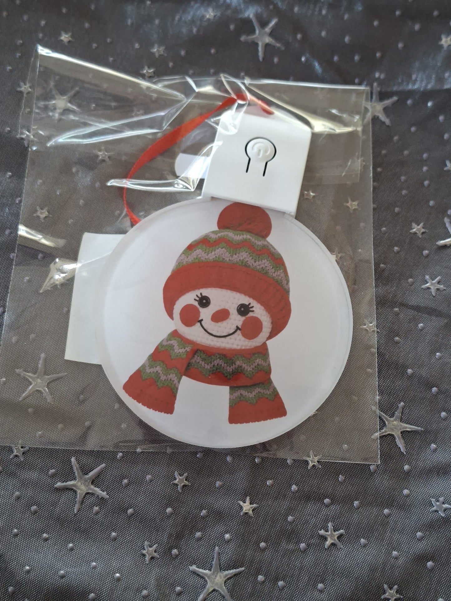 LED Weihnachtsornament mit Beleuchtung – sublimierter Dekorationsanhänger