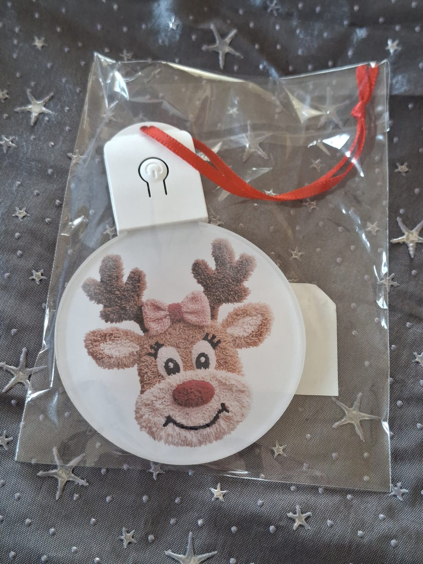 LED Weihnachtsornament mit Beleuchtung – sublimierter Dekorationsanhänger