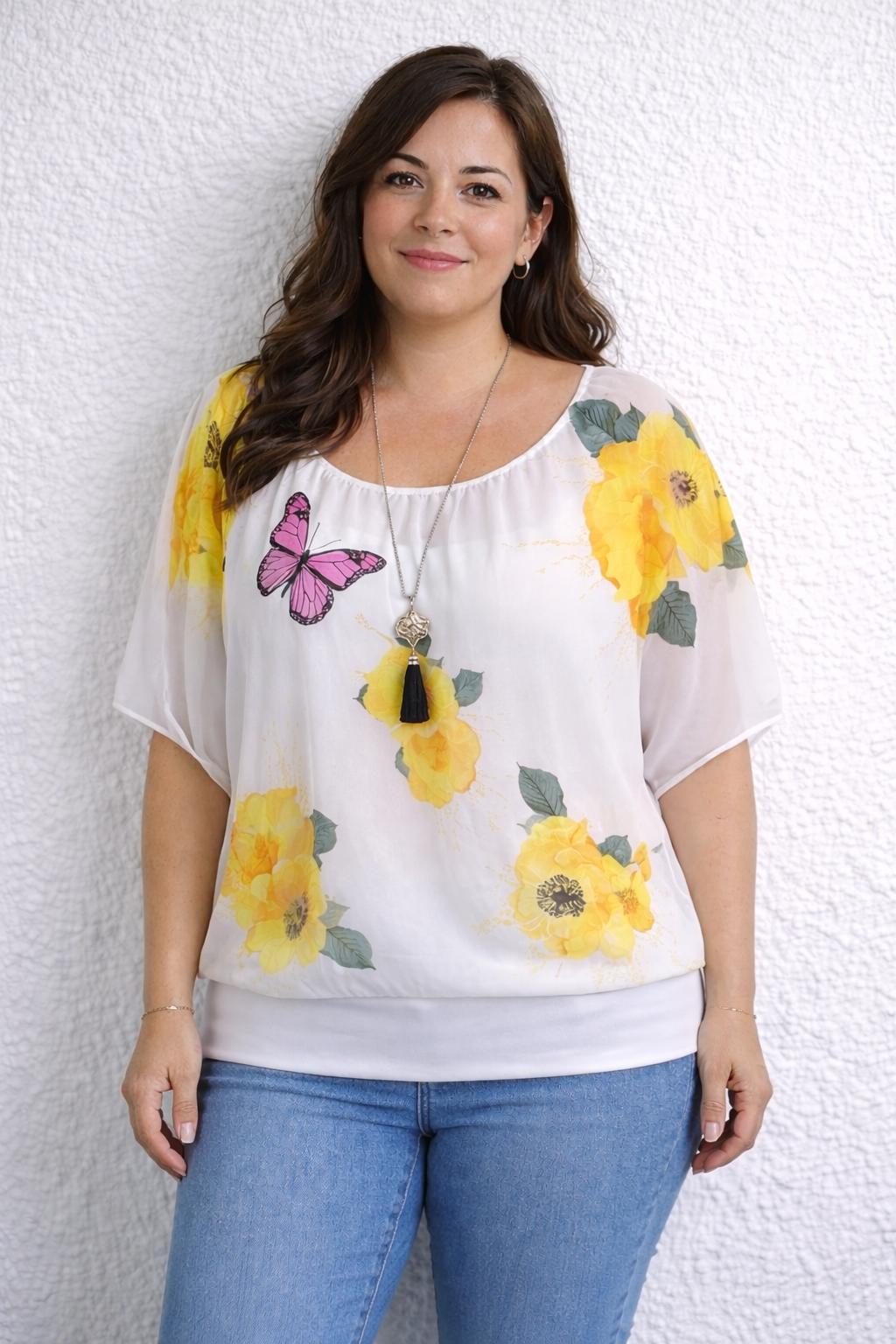 Luftige Sommer Tunika für Damen mit eingenähtem Top und bequemem Schnitt
