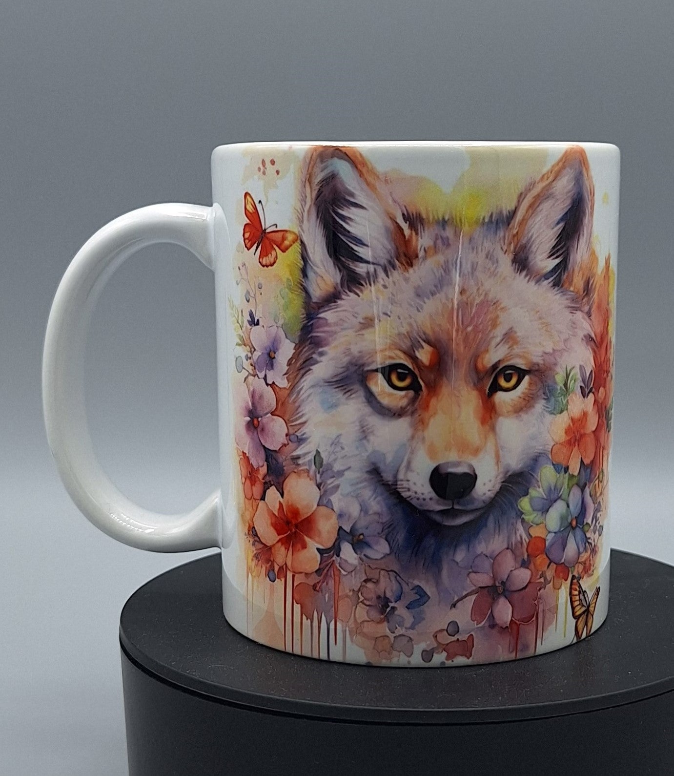 Keramiktasse 330ml Fuchs Waldzauber Design
