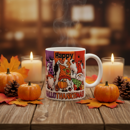 Hallothanksmas Gnome Tasse Herbst