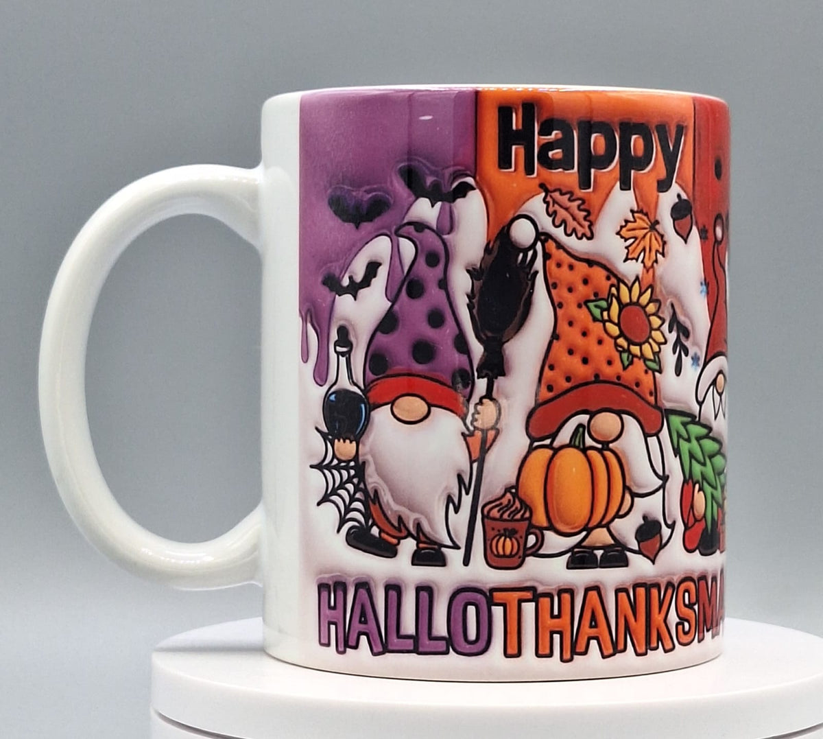 Tasse „HALLOTHANKSMAS“ – Wichtel-Motiv, ca. 330 ml