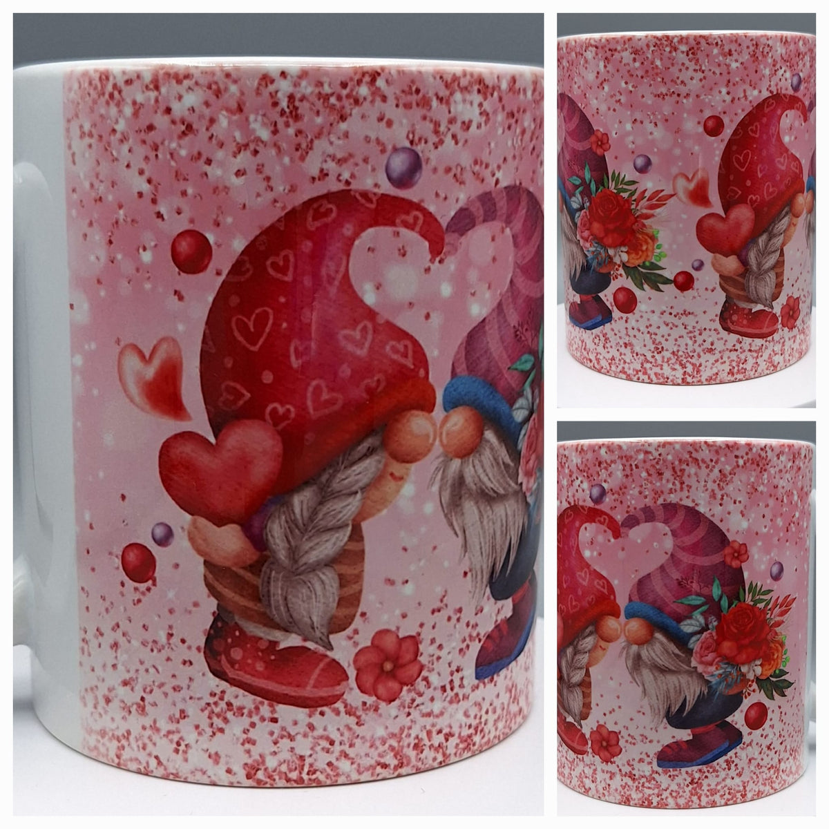 Kaffeetasse mit verliebten Wichteln