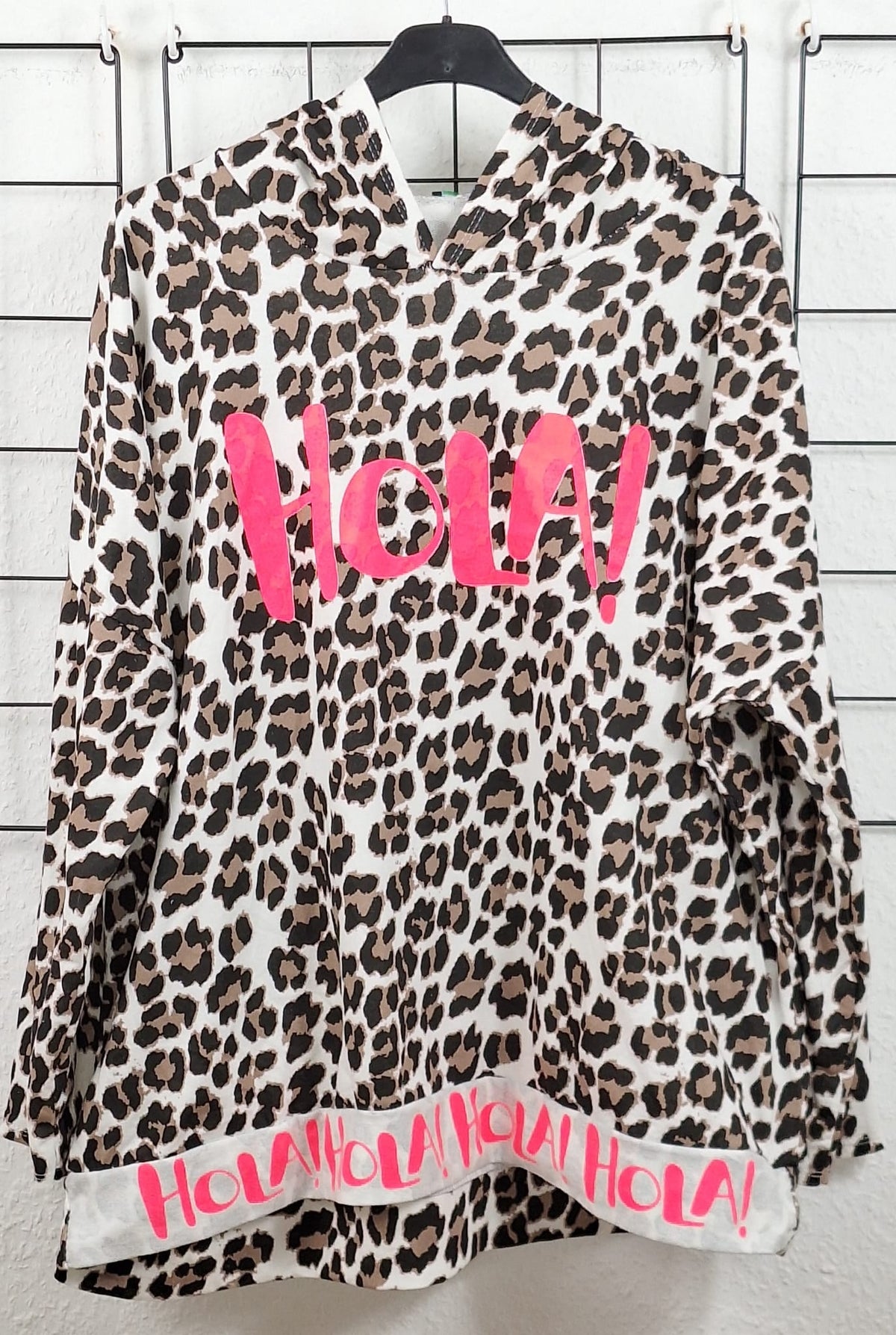 Hoodie Leo mit Leo-Print