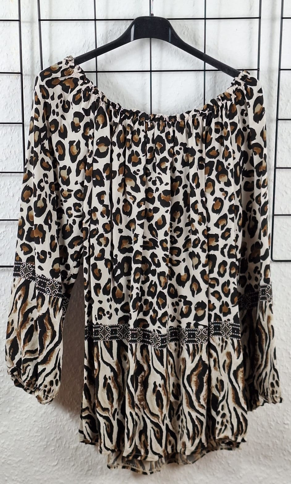 Animal Print Bluse Damen Mode