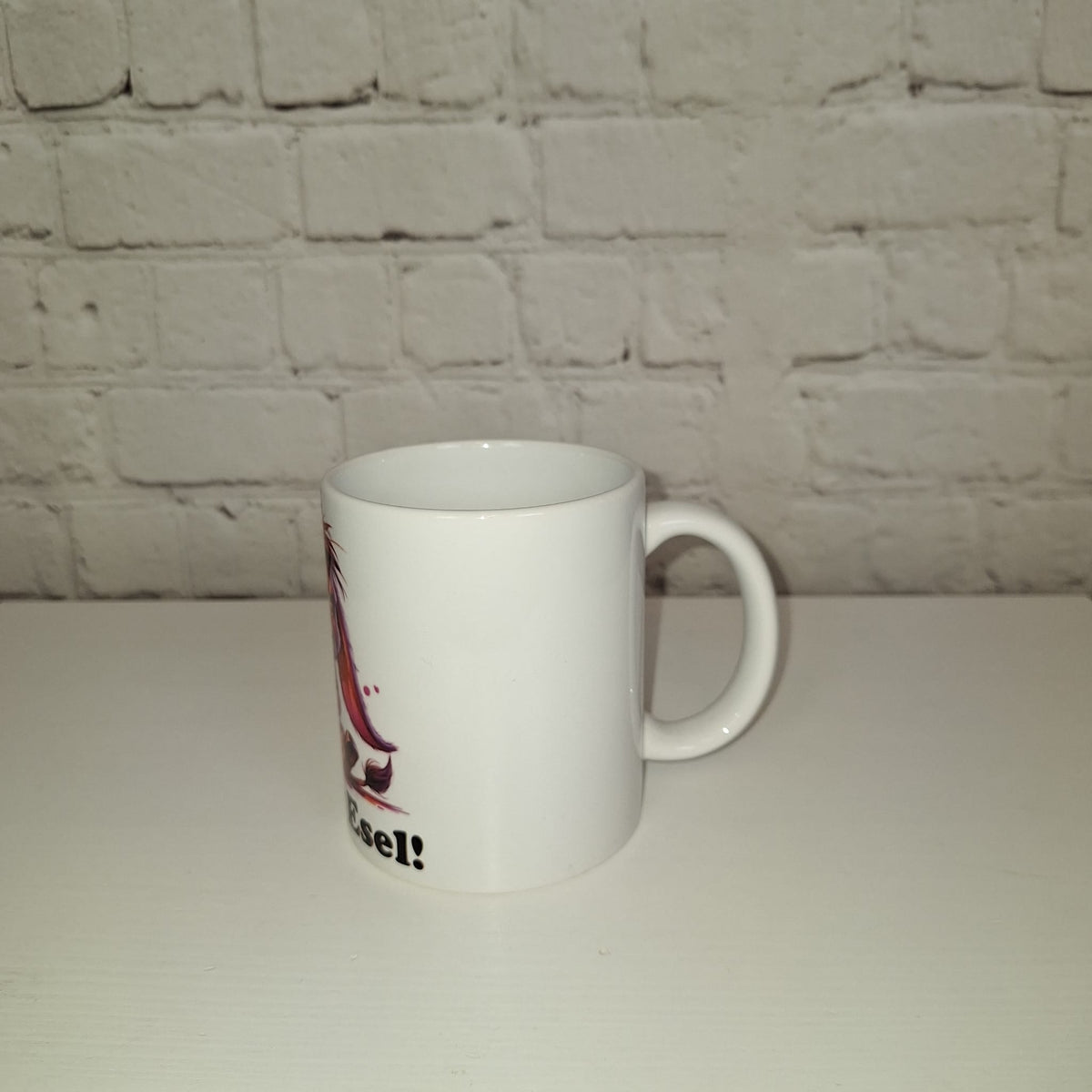 Tasse Sturer Esel – Lustige Keramiktasse mit Esel-Motiv – Spülmaschinenfestes Geschenk