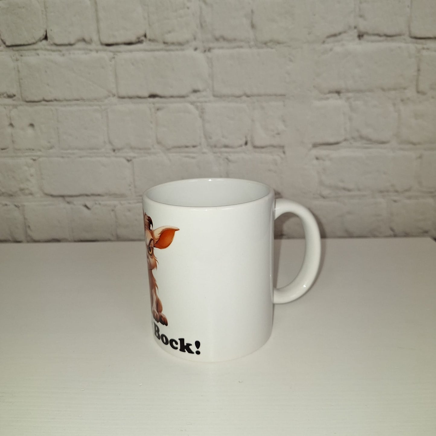 Sturer Bock Tasse – Lustige Keramiktasse mit frechem Ziegen-Motiv – Spülmaschinenfest, Robust 330 ml