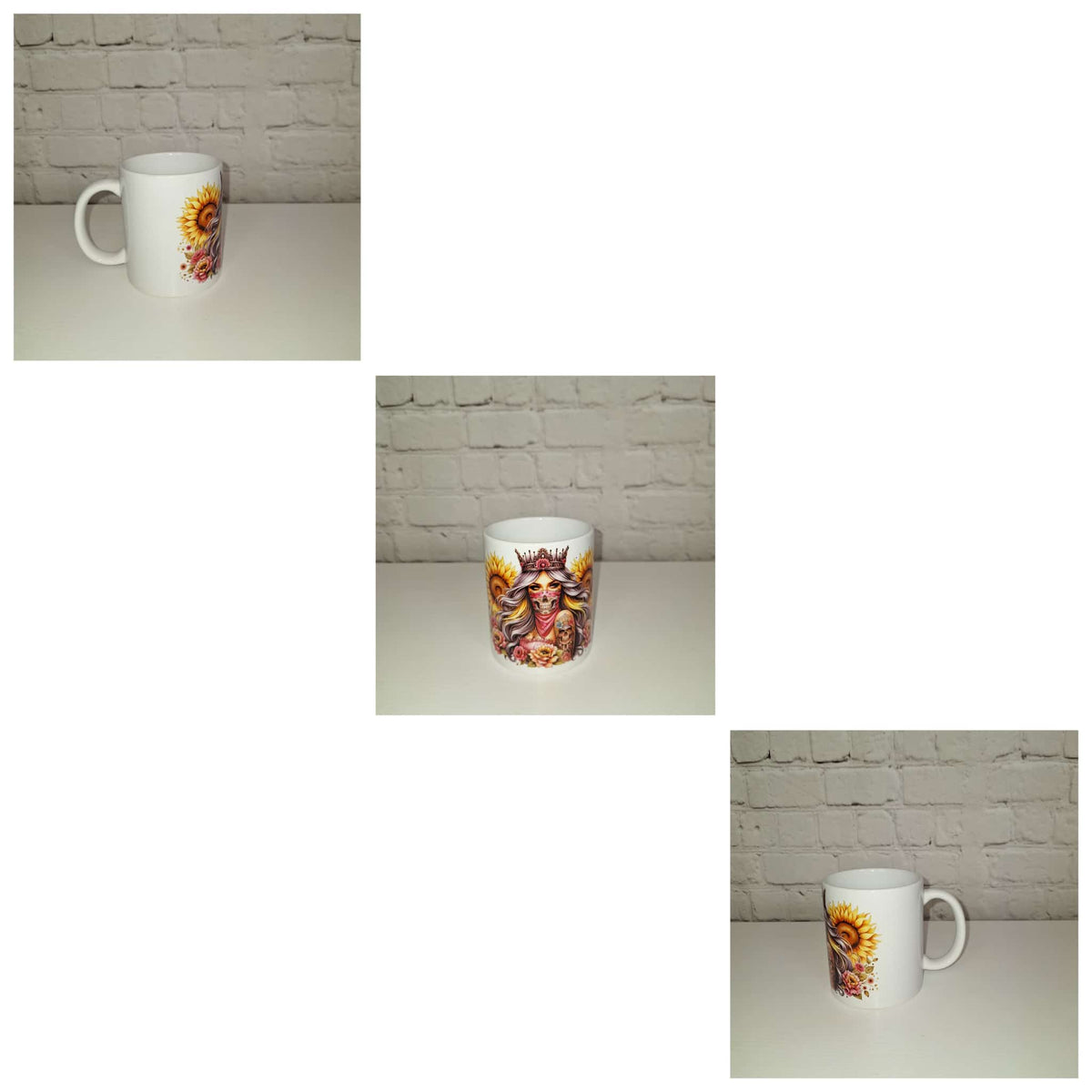 Magische Sonnenkönigin-Tasse mit Sonnenmotiv